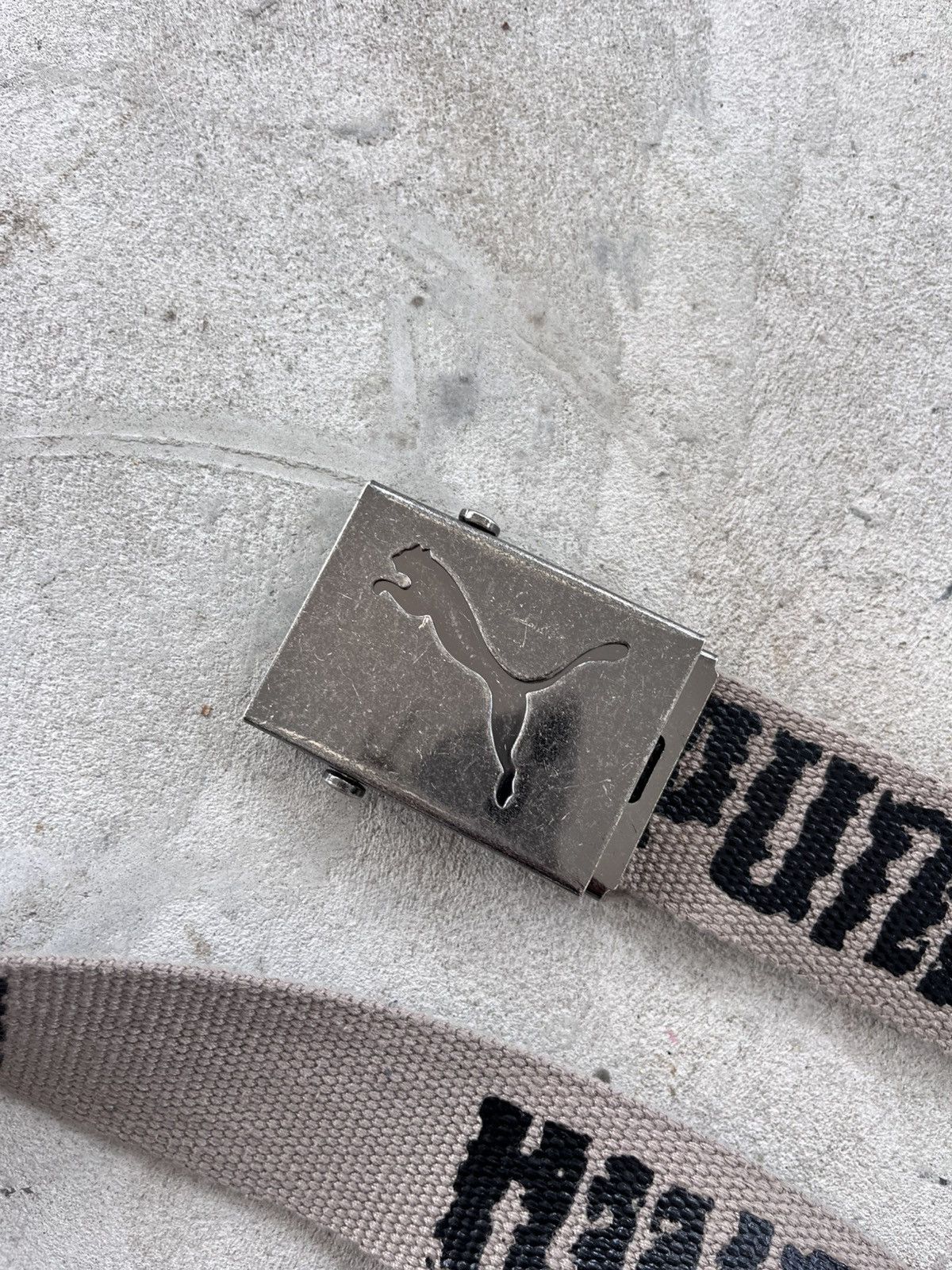 Puma × Vintage Vintage Puma Belt Monogram Logo Grey Y2K rare Evisu style Size ONE SIZE - 5 Thumbnail