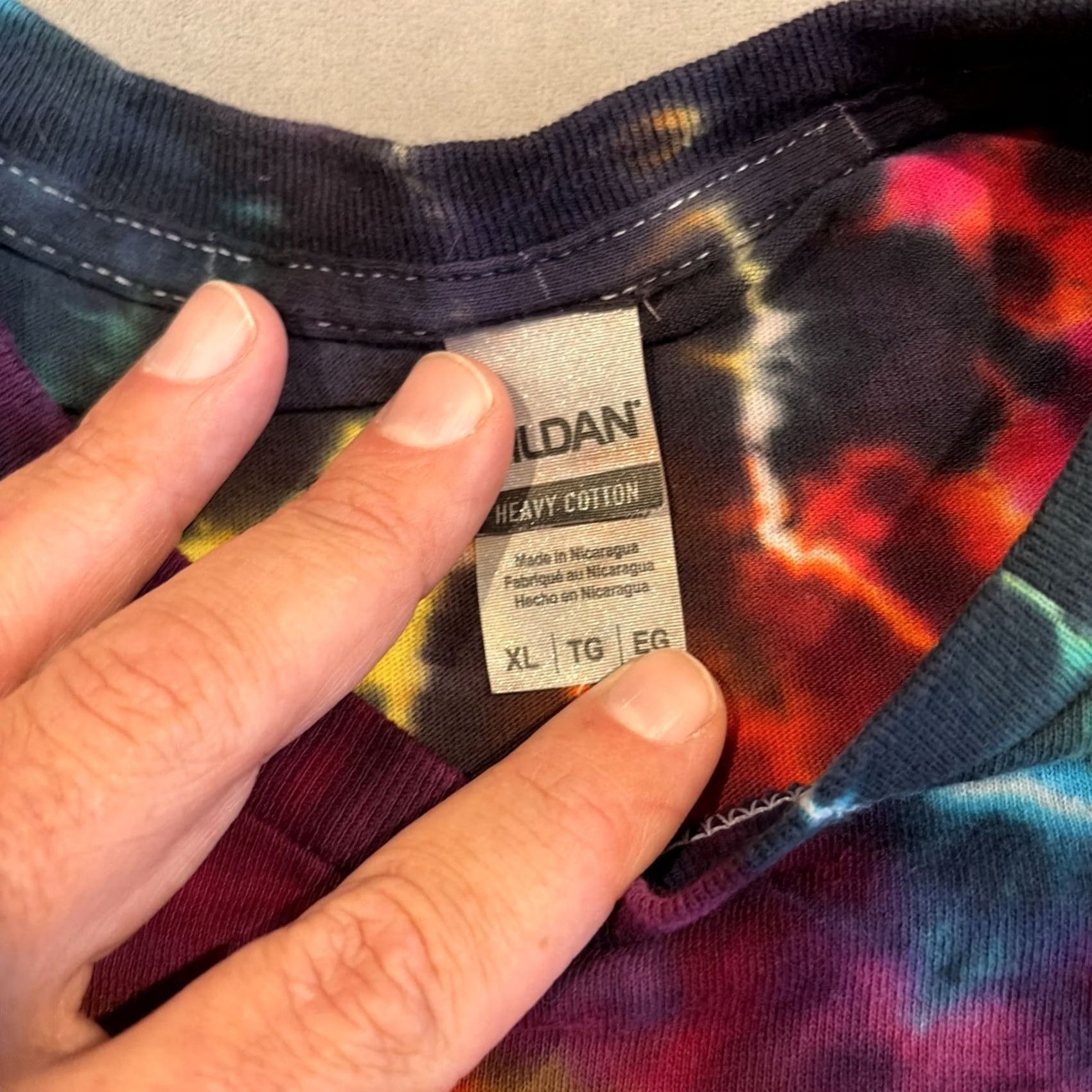 Gildan Awesome Ghost Tie Dye Short Sleeve Shirt - Mens XL Size US XL / EU 56 / 4 - 2 Thumbnail