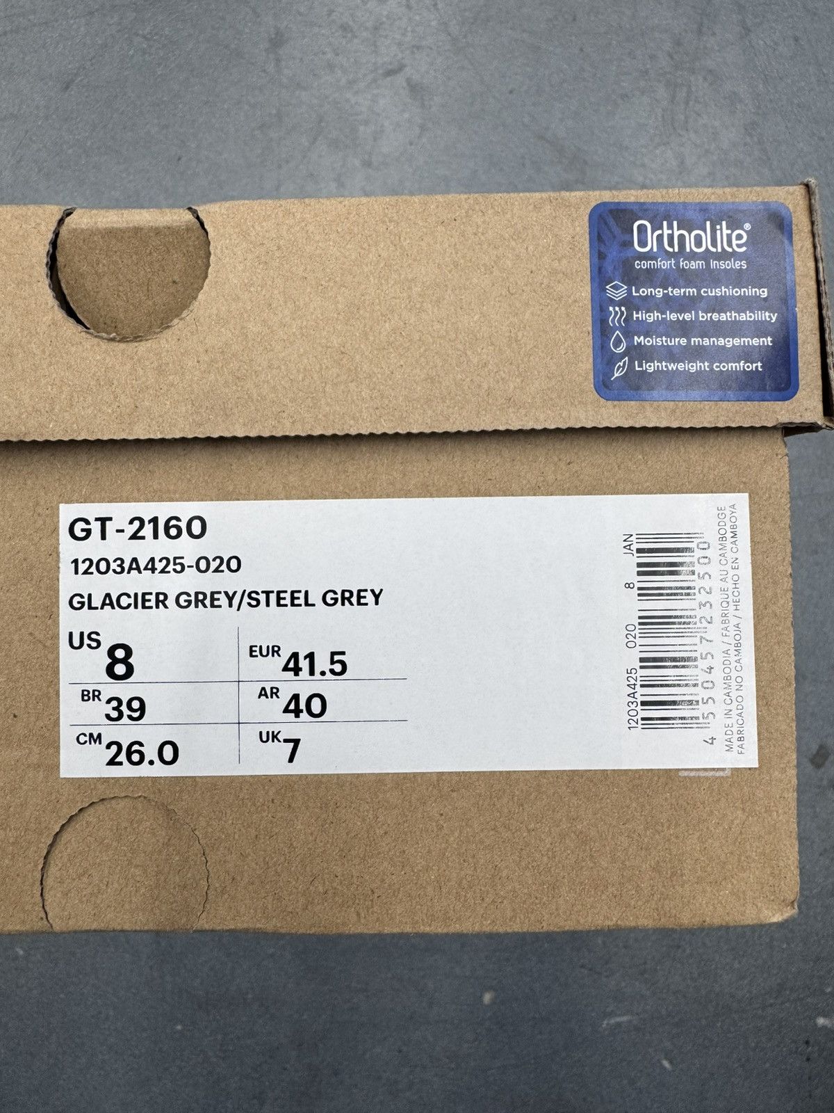 Asics 2023 ASICS GT-2160 Tomo Curation Kogarashi Glacier Grey Size US 8 / EU 41 - 12 Thumbnail