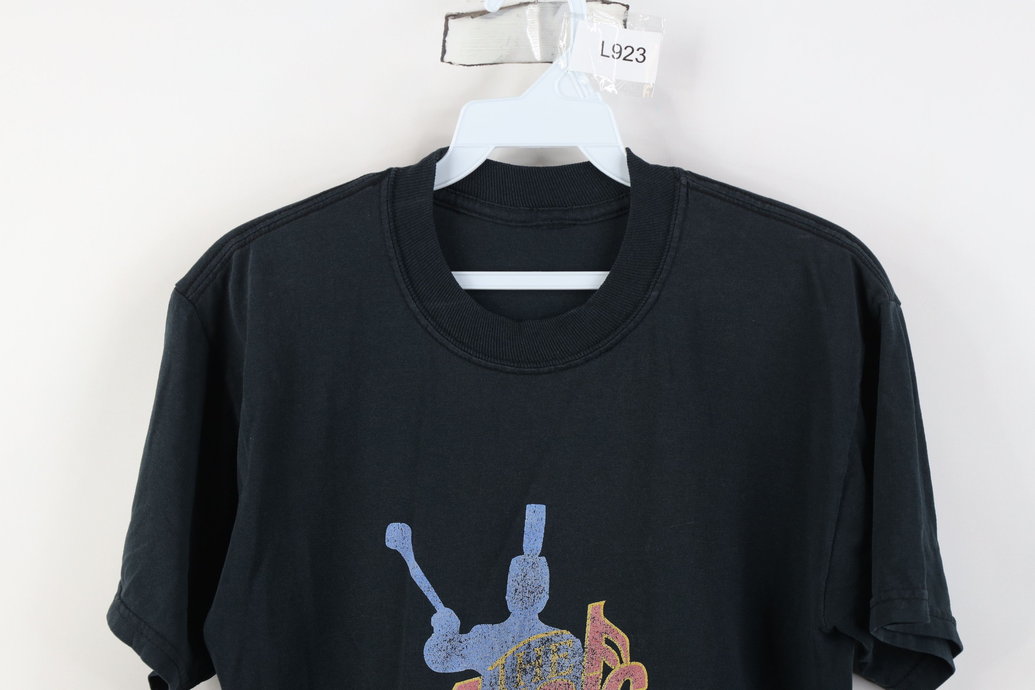 Vintage Vintage 90s The Music Man Play Short Sleeve T-Shirt Black Size US S / EU 44-46 / 1 - 2 Thumbnail