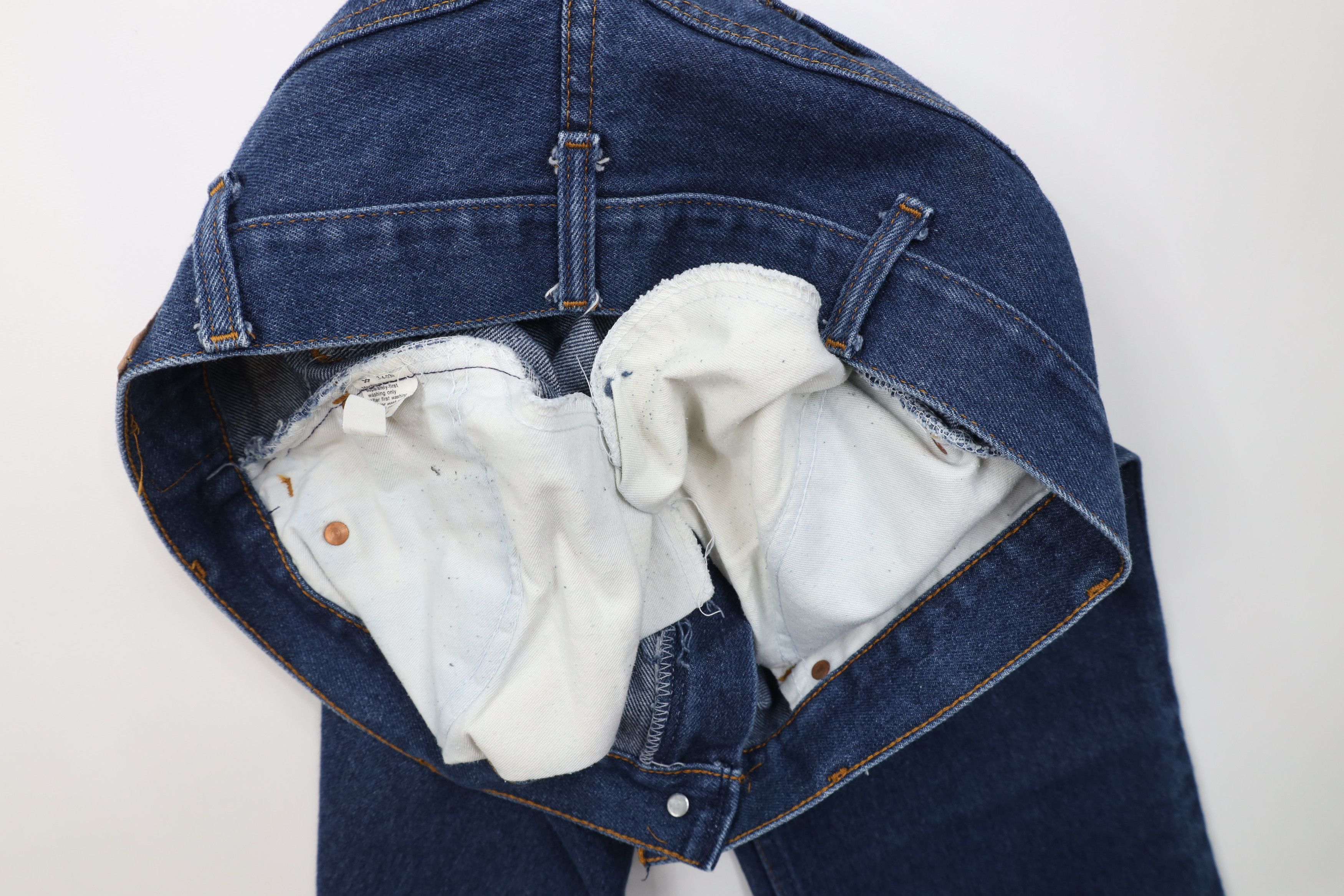 Vintage Vintage 70s Streetwear Bell Bottoms Denim Jeans Blue USA Size US 36 / EU 52 - 9 Thumbnail