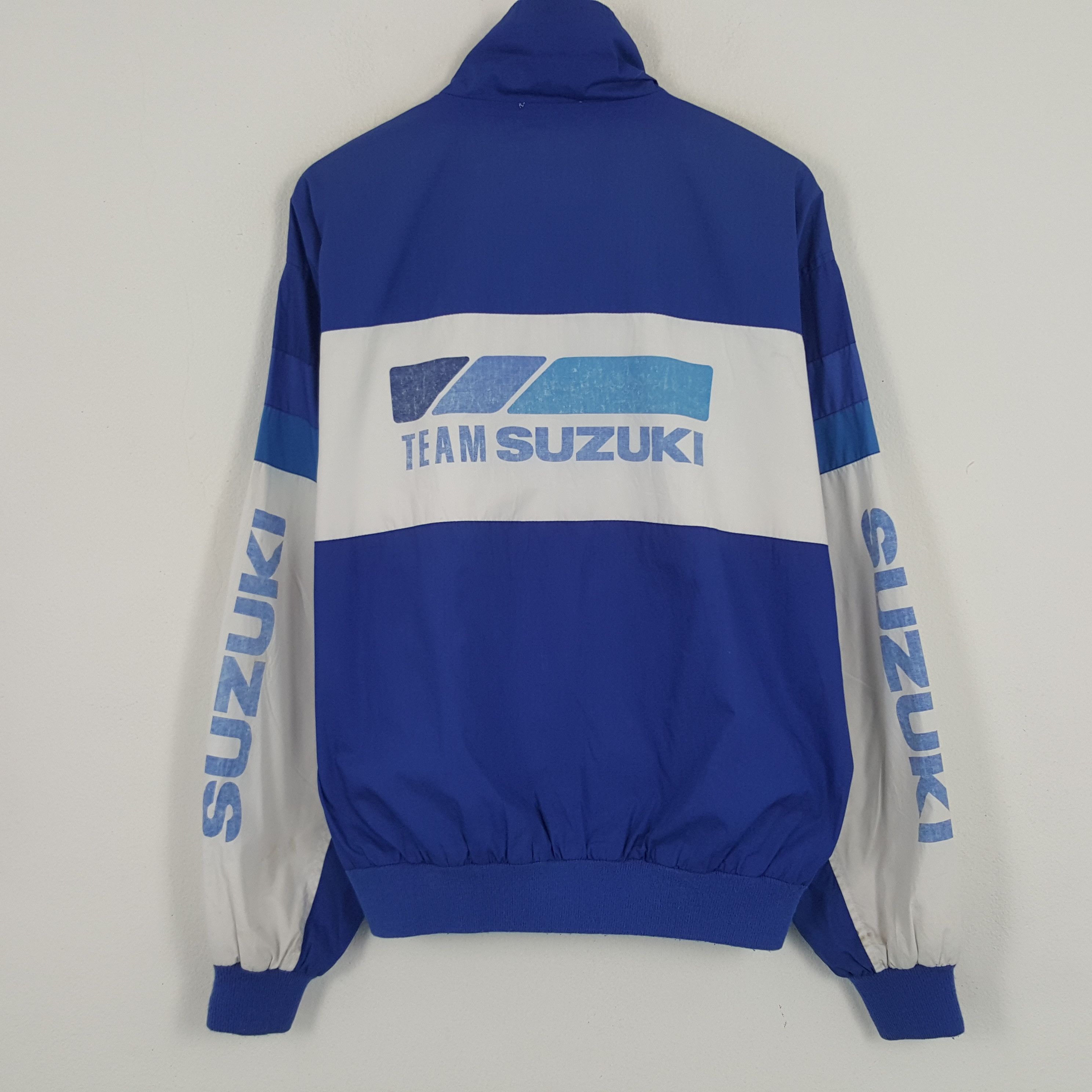 Japanese Brand × Vintage Vintage Team Suzuki Racing Windbreaker Sport Jacket Size US XL / EU 56 / 4 - 1 Thumbnail