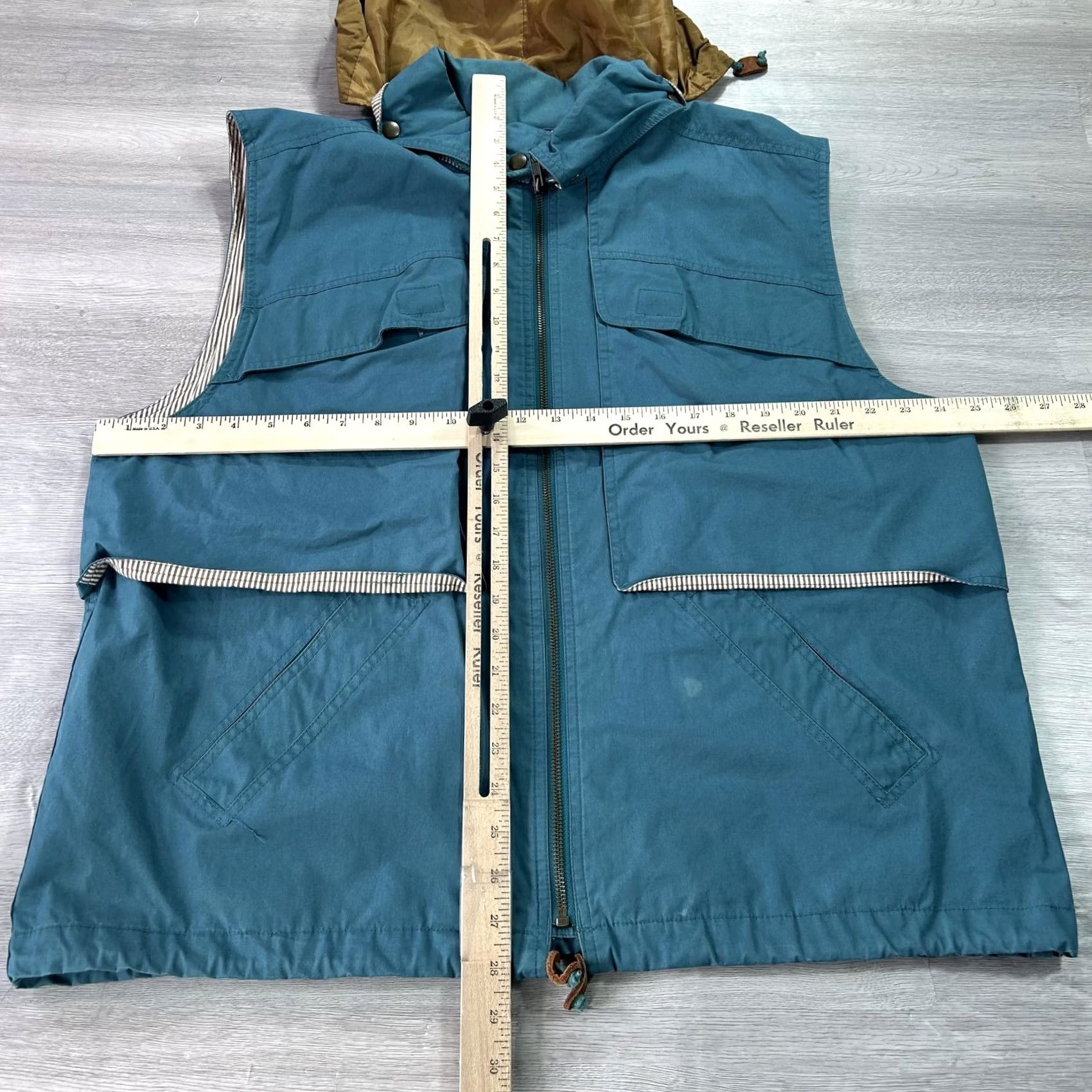 Eddie Bauer Eddie Bauer Vest Mens Large Blue Canvas Full Zip Hooded Outdoor Hiking Travel Size US L / EU 52-54 / 3 - 6 Thumbnail
