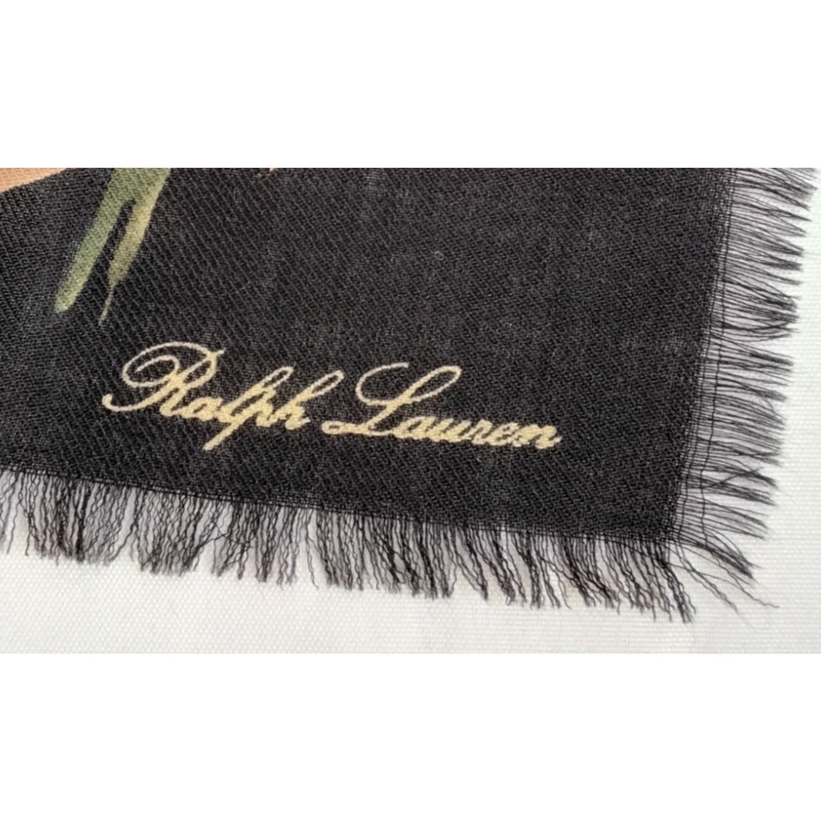 Ralph Lauren Ralph Lauren Wool Square Scarf Blue Label Vintage 1990's Size ONE SIZE - 4 Thumbnail