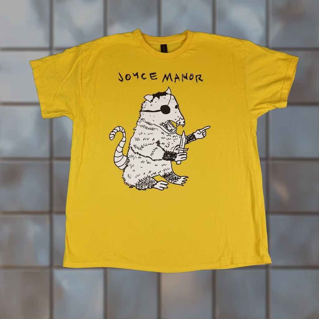 Gildan Joyce Manor Shirt Mens XL Yellow Gildan Possum Graphic Punk Band Midwest Emo Size US XL / EU 56 / 4 - 1 Thumbnail