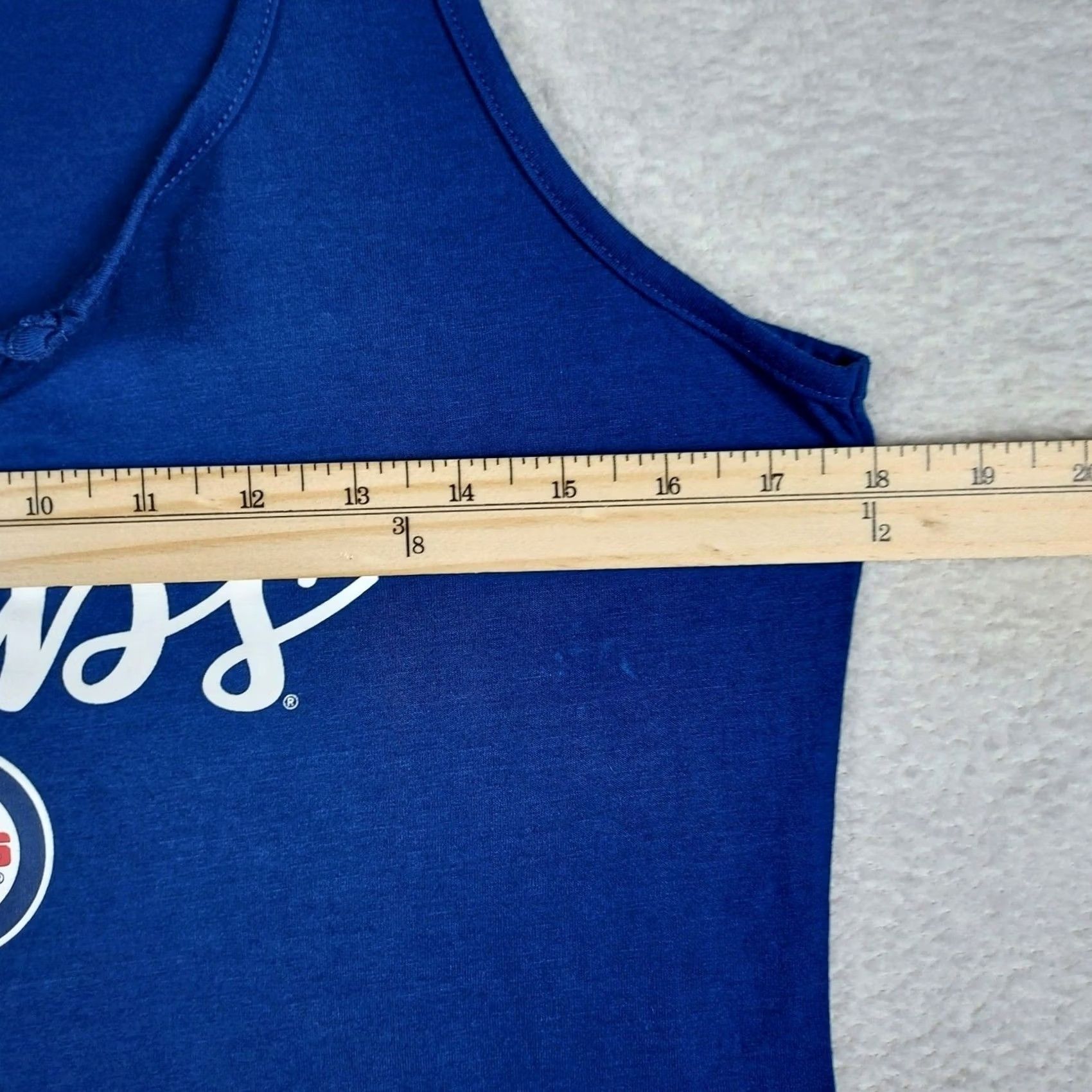 Vintage Campus Lifestyle Chicago Cubs Womens Tank Top L Blue Sleeveless Round Neck Cotton Casual Apparel Womens Cubs Fans Size L / US 10 / IT 46 - 5 Thumbnail