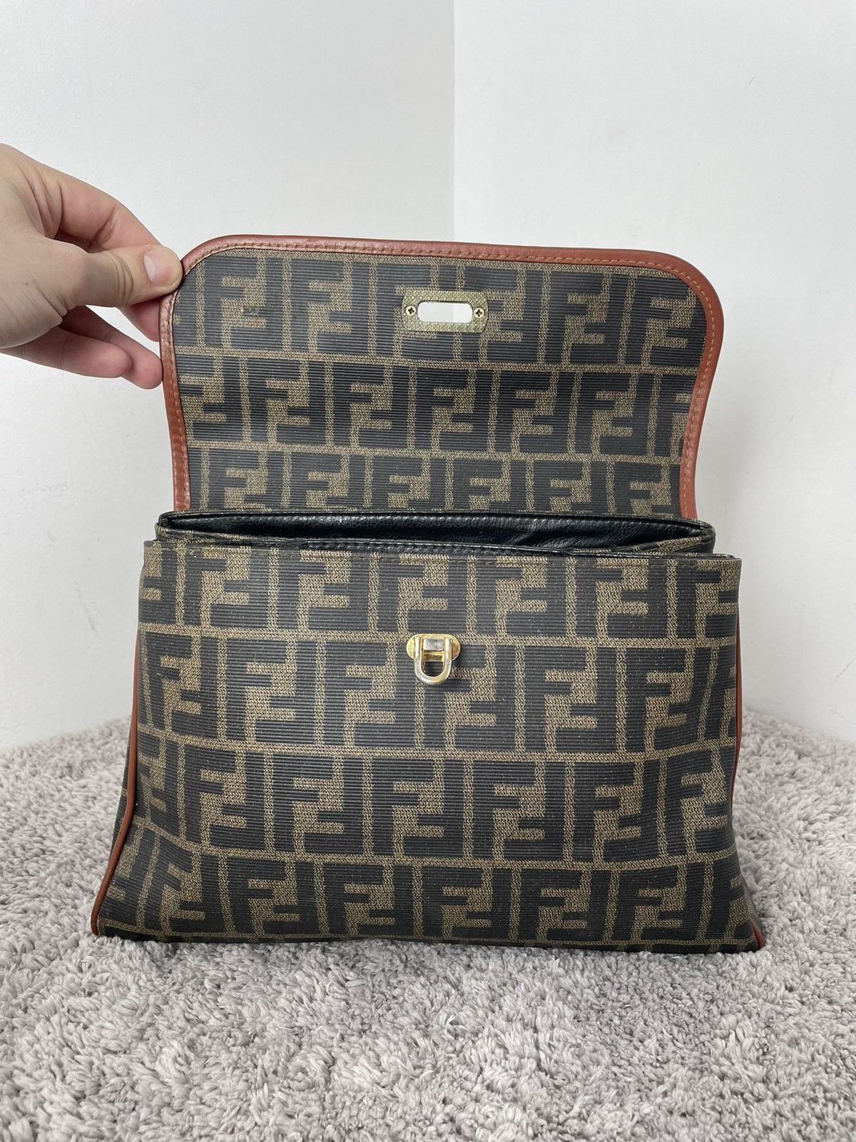 Fendi FENDI Bag FF 2 WAY Monogram With Crossbody Strap Size ONE SIZE - 13 Thumbnail