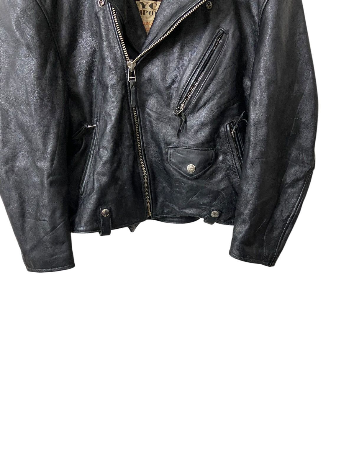 Avirex Avirex Black Leather Jacket Size US L / EU 52-54 / 3 - 4 Thumbnail