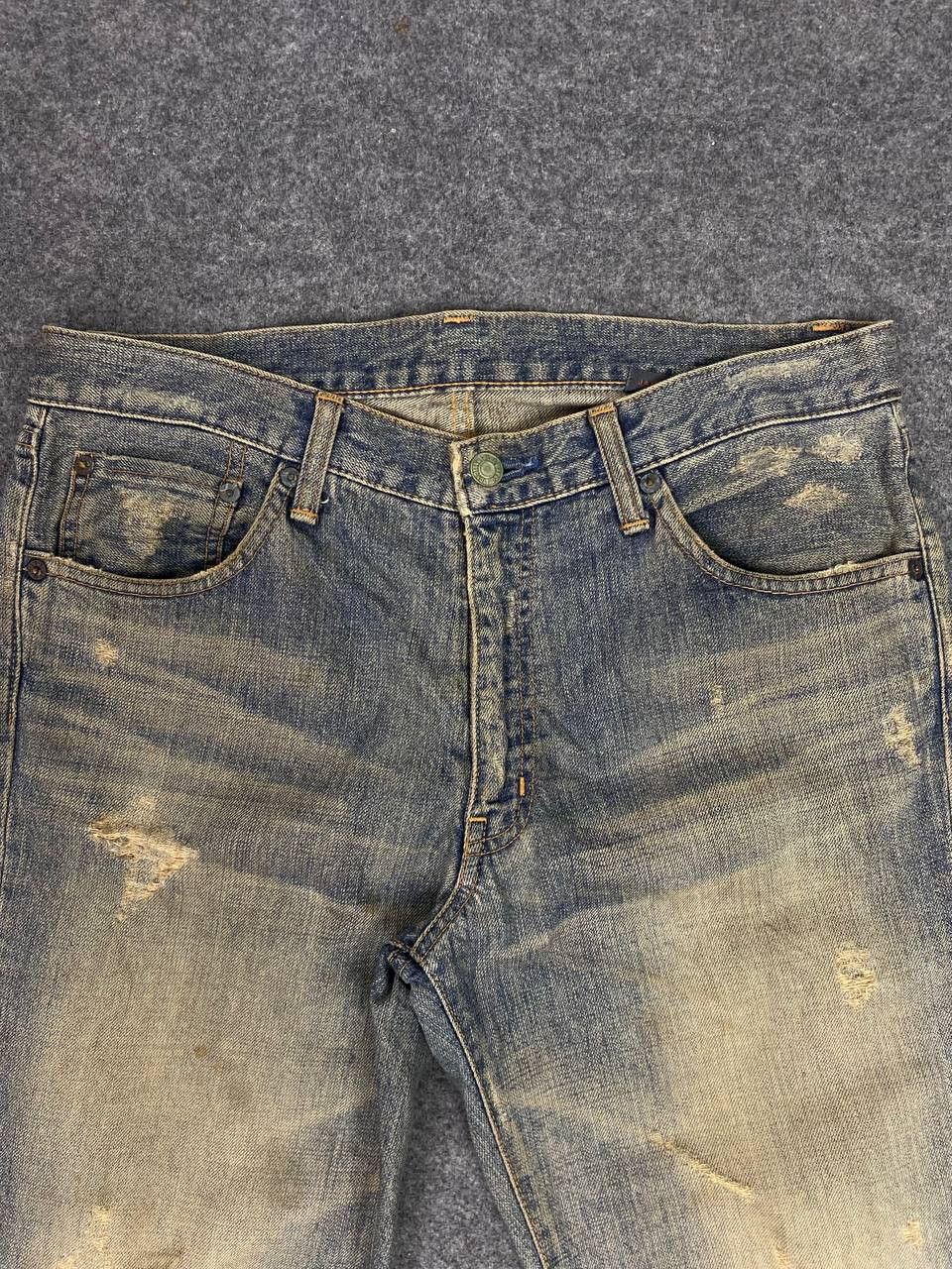 Japanese Brand blue way japanese brand distressed denim nice design Size US 34 / EU 50 - 9 Thumbnail