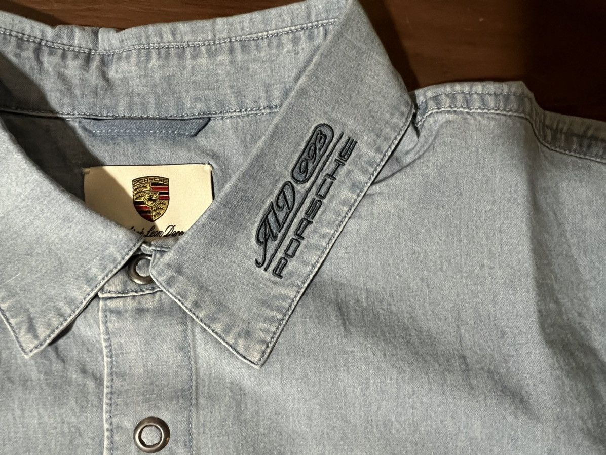 Aime Leon Dore × Porsche Design Aime Leon Dore x Porsche 993 Turbo Mechanic Shirt Chambray Size US L / EU 52-54 / 3 - 3 Thumbnail