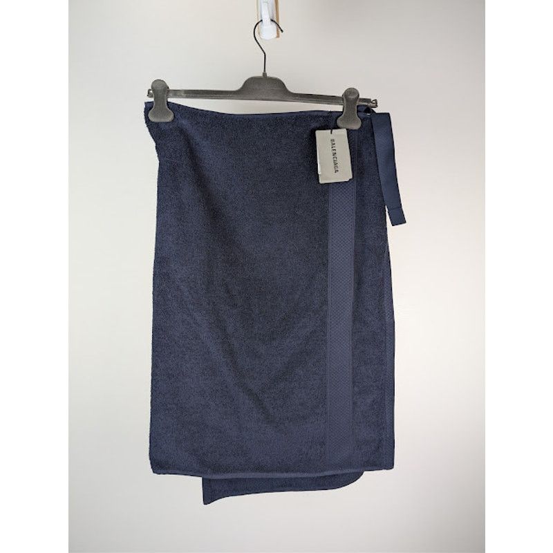 Balenciaga o1rshd1 Size: M / Cotton Skirt Towel in Dark Navy Blue Size 32 - 2 Thumbnail