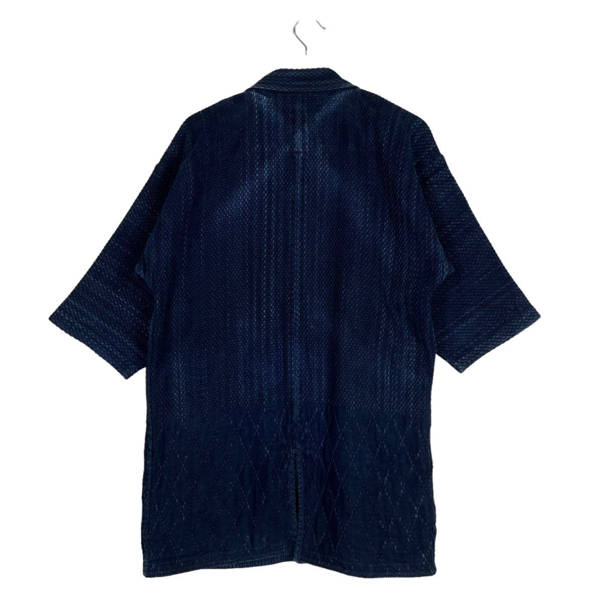 Indigo × Japanese Brand 🔥 VINTAGE 60s INDIGO KENDO CARDIGAN JACKET Size US M / EU 48-50 / 2 - 8 Thumbnail