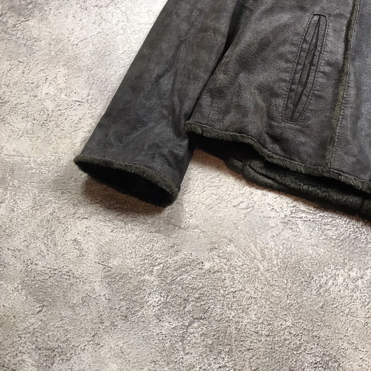 Vintage Vintage Y2K Faded Black Quilted Jacket Grunge Streetwear L Size L / US 10 / IT 46 - 4 Thumbnail
