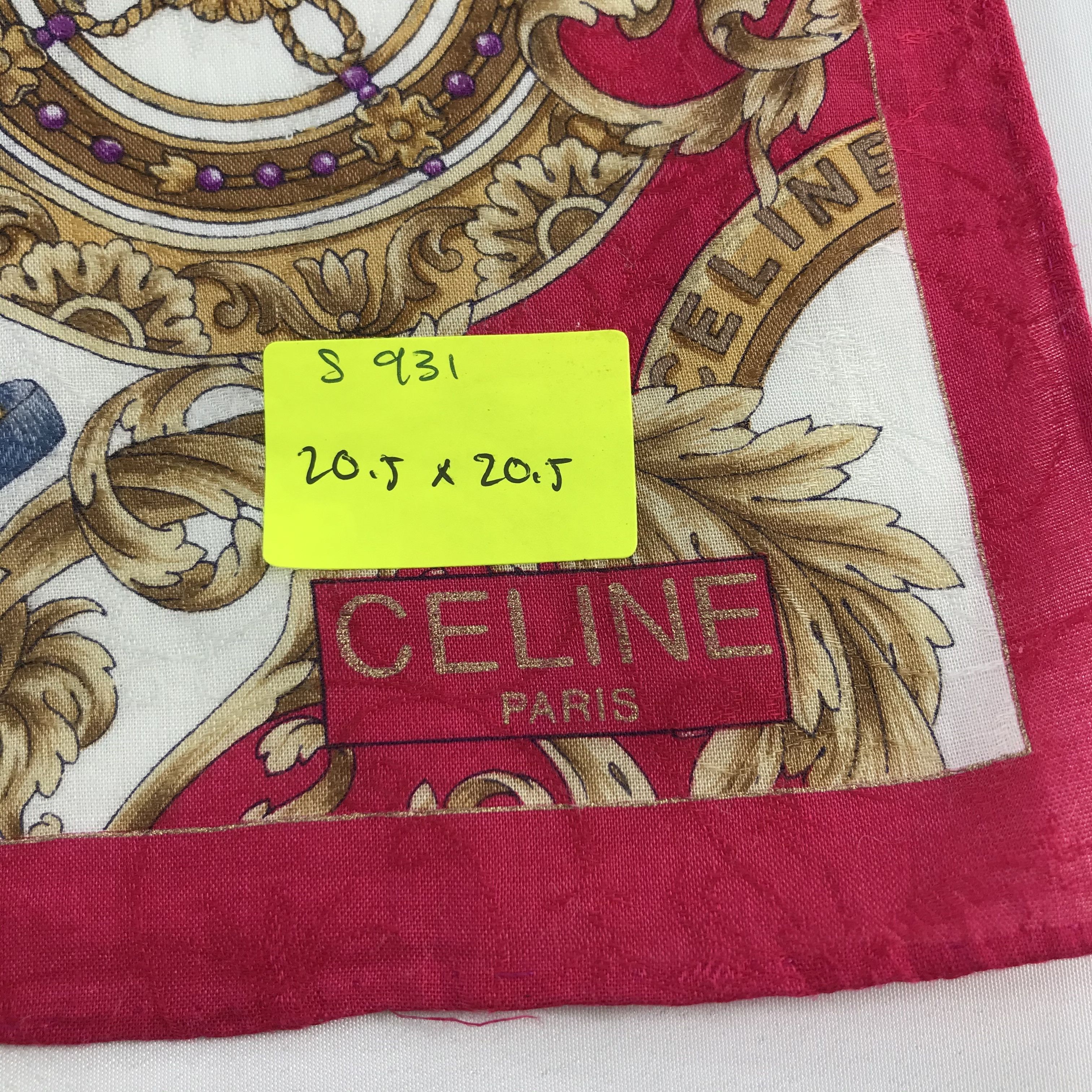 Celine × Vintage Celine Bandana / Handkerchief / Neckerchief - S931 Size ONE SIZE - 5 Thumbnail