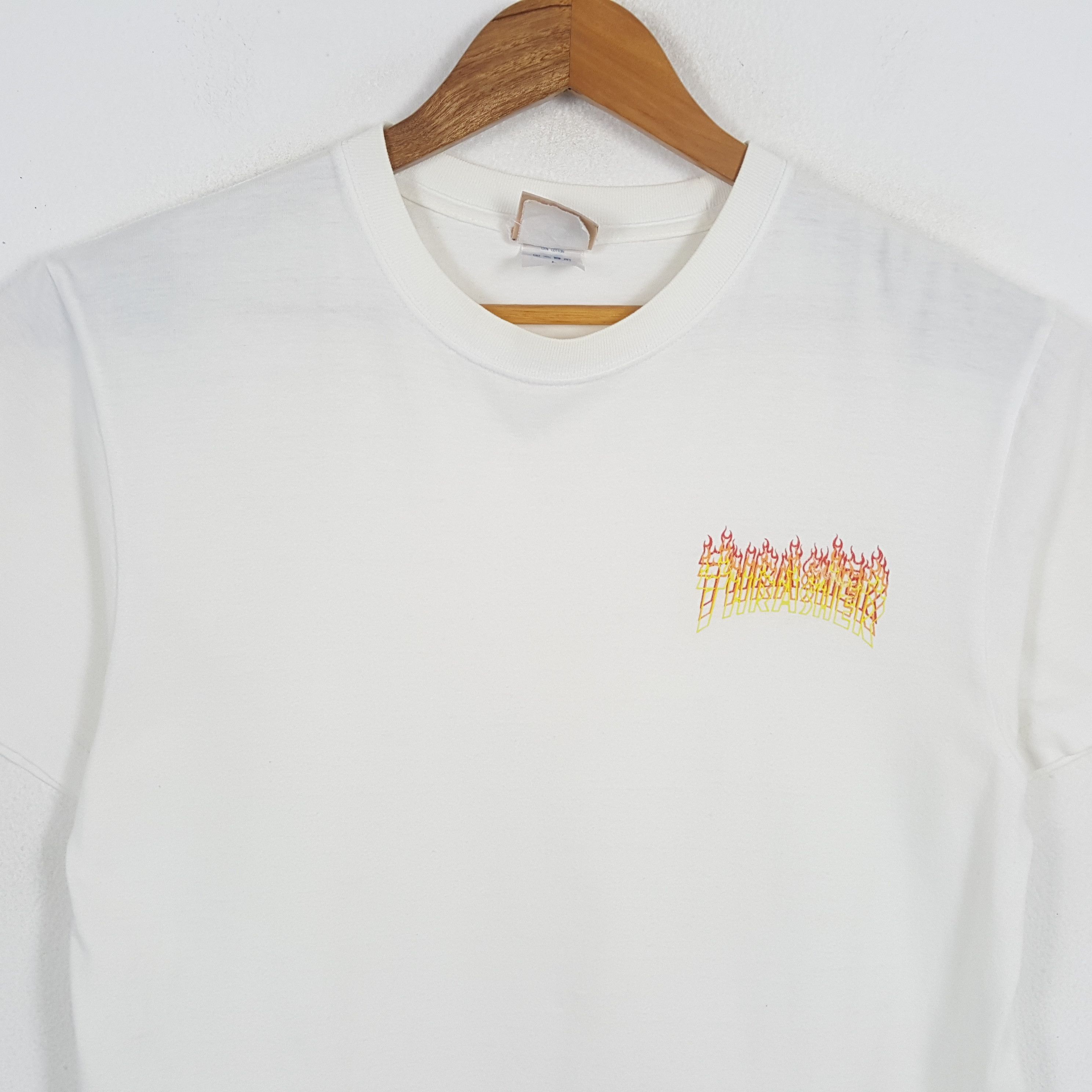 Thrasher × Vintage Vintage THRASHER Skateboard Streetwear Style T-Shirts Size US M / EU 48-50 / 2 - 2 Thumbnail
