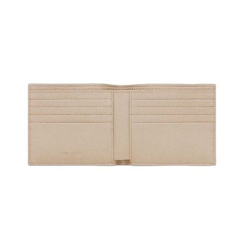 Saint Laurent Paris o1s1wg111124 Size: OS / Leather Wallet in Beige Size ONE SIZE - 2 Thumbnail