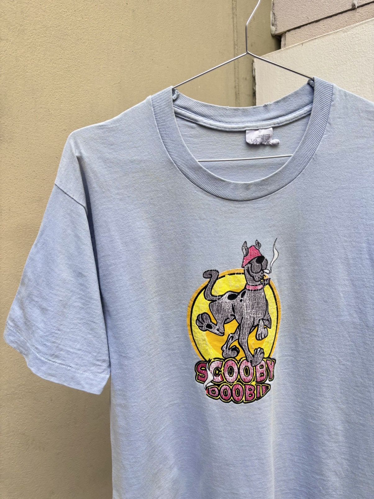 Hook-Ups Vintage SCOOBY DOOBIE Weed 90s T-Shirt Size US L / EU 52-54 / 3 - 2 Thumbnail