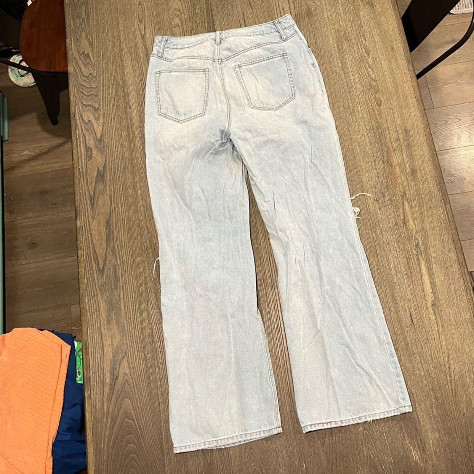 ARMA AFRM Jeans Oden Flared Leg High Waisted Distressed Size 31" - 9 Thumbnail