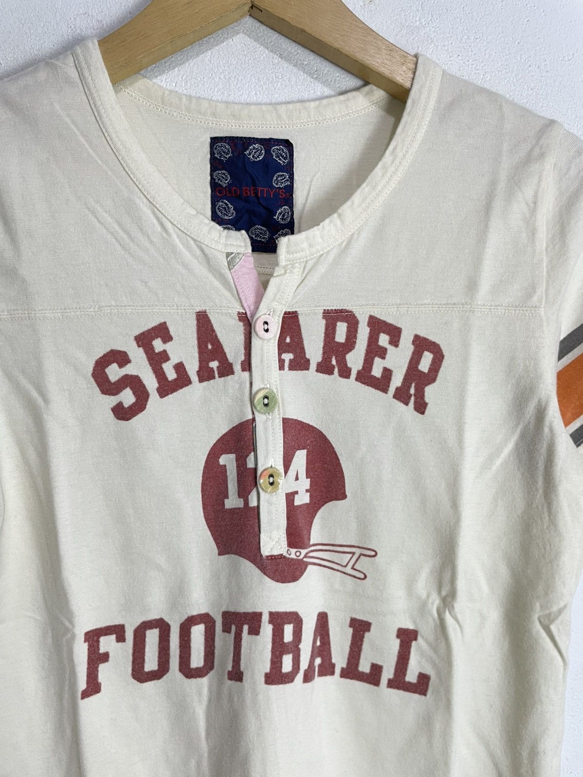 Japanese Brand Old bettys football College Tee Kapital style Size S / US 4 / IT 40 - 4 Thumbnail