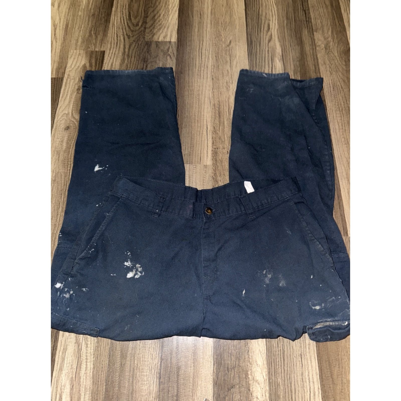 Dickies Dickies Genuine Cargo Chino Pants Navy Blue Distressed 34x30 Size US 34 / EU 50 - 4 Thumbnail
