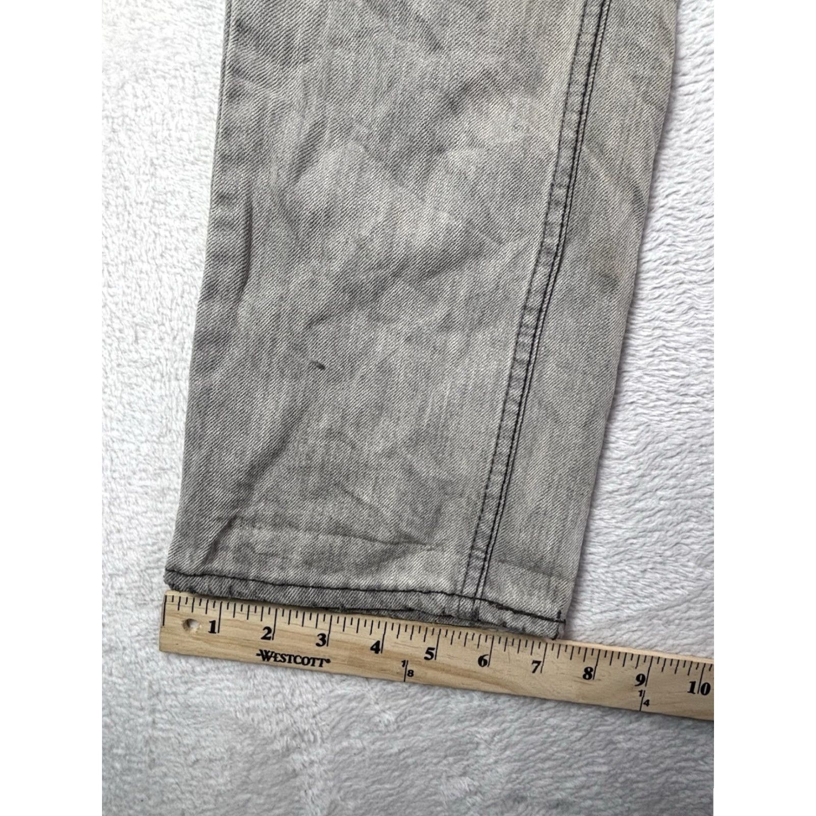 Levi's Levi's 511 Jeans Slim Skinny 29x32 Men Gray Distressed Charcoal Size US 29 - 5 Thumbnail
