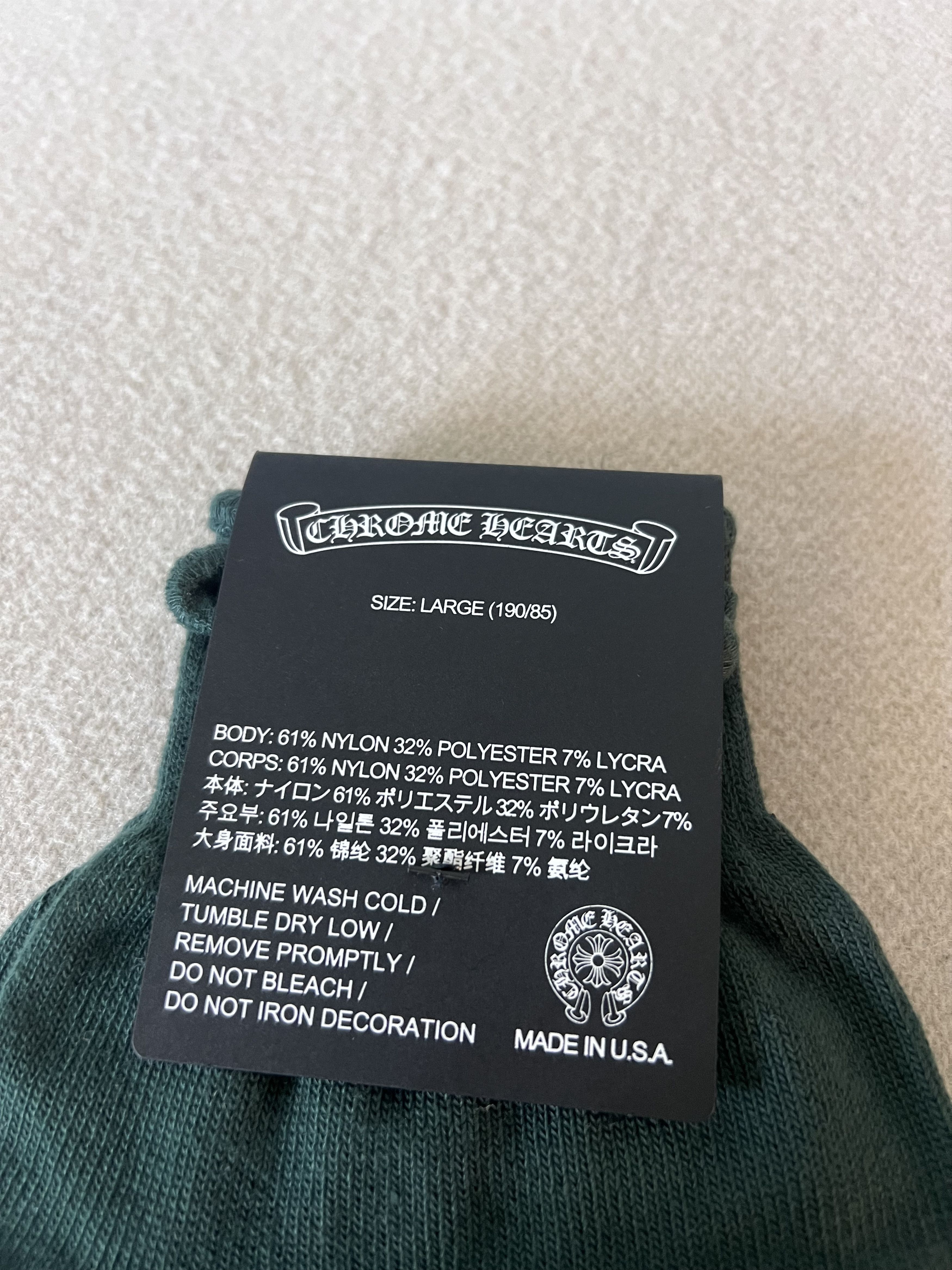 Chrome Hearts Chrome Hearts Checkmate Work Gloves in Green Size ONE SIZE - 3 Thumbnail