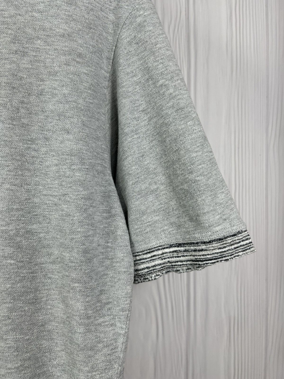 Missoni MISSONI Made In Italy Gray Polo Shirt 100% Cotton Size Size US L / EU 52-54 / 3 - 5 Thumbnail