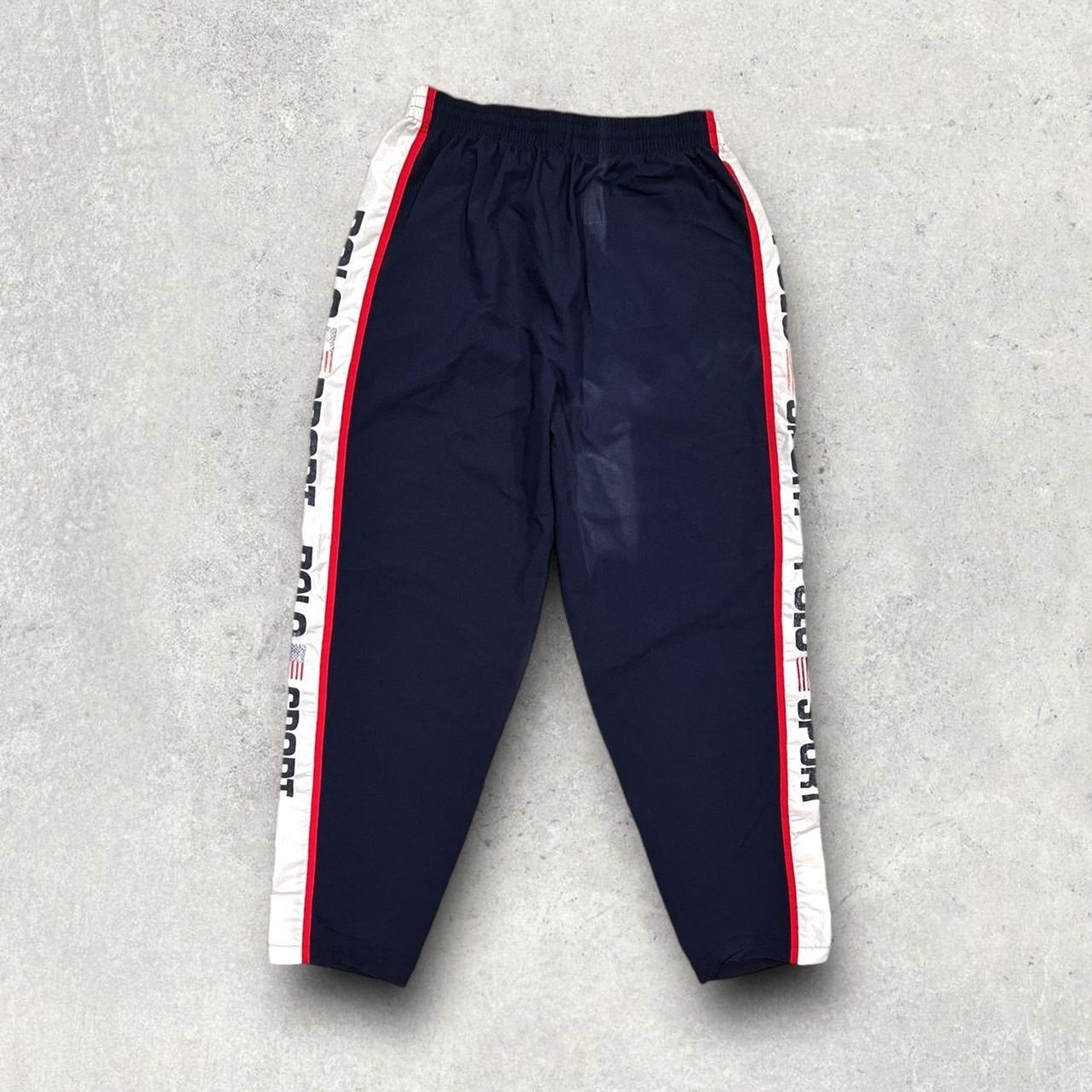 Polo Ralph Lauren Polo Sport by Ralph Lauren (Vintage) Navy Track Pants Size US 30 / EU 46 - 3 Thumbnail