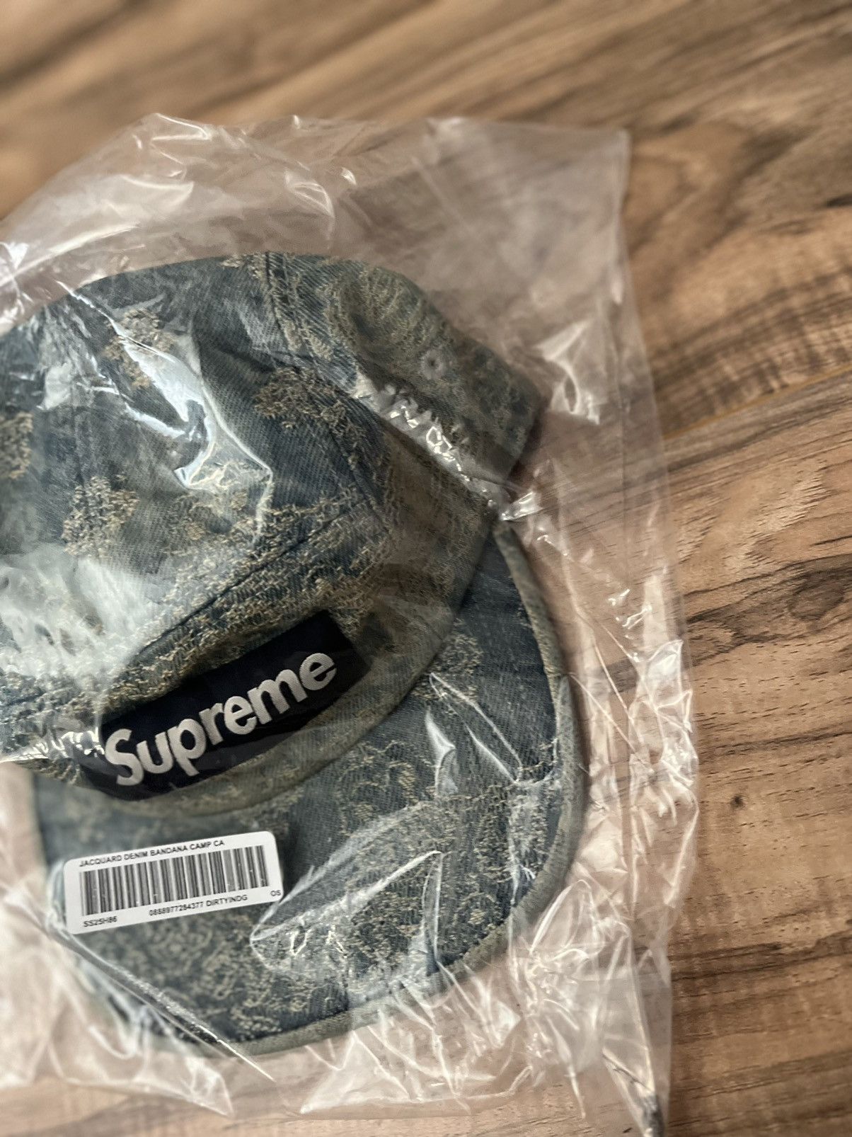 Supreme Supreme Bandana Jacquard Denim Camp Cap Size ONE SIZE - 3 Thumbnail