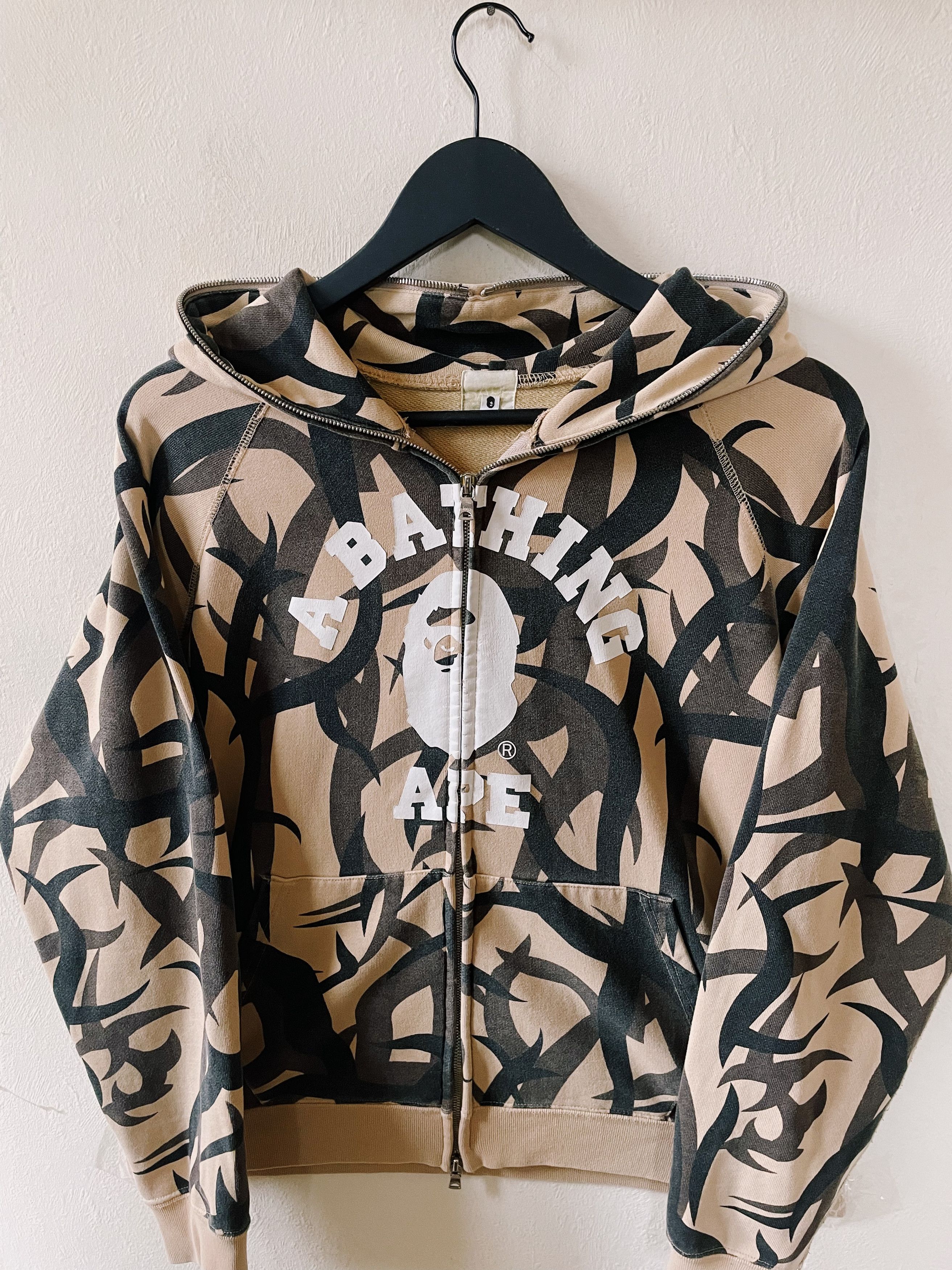 Bape Tribal Camo Full Zip Hoodie | Grailed