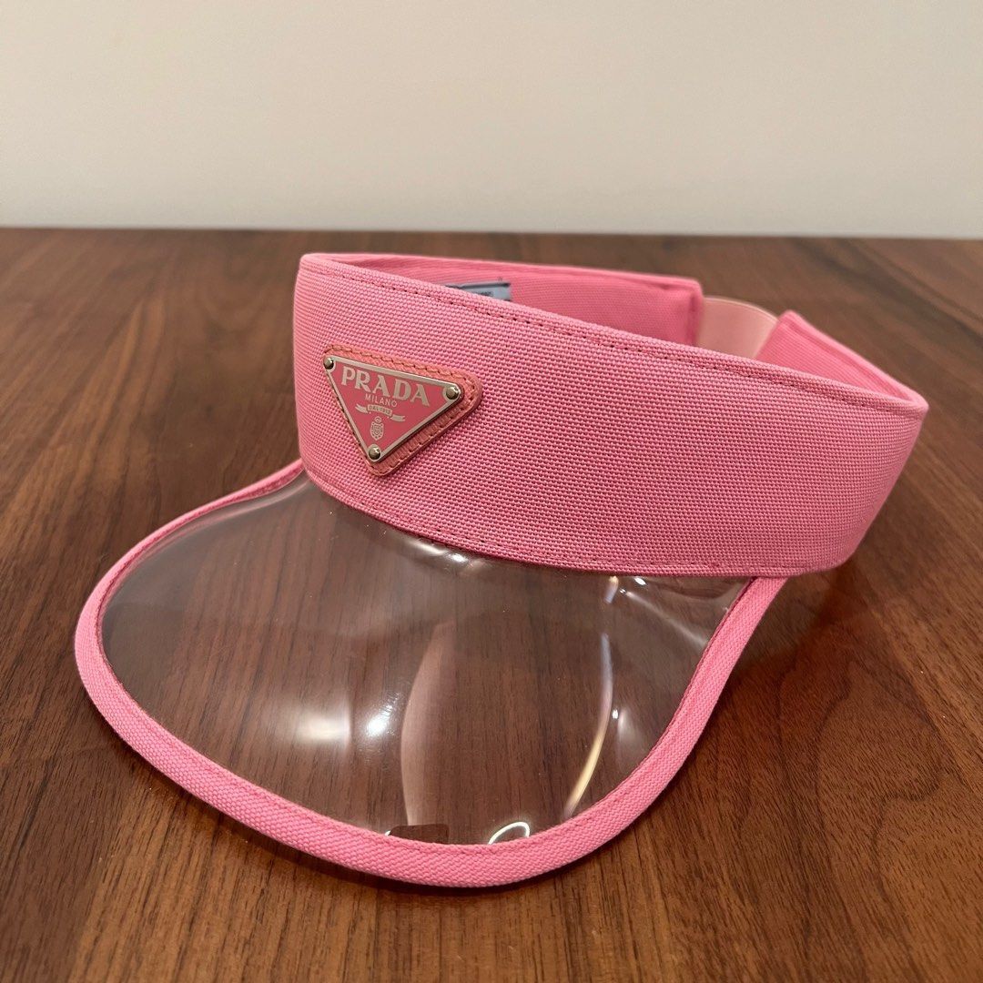Prada pink visor cap hat