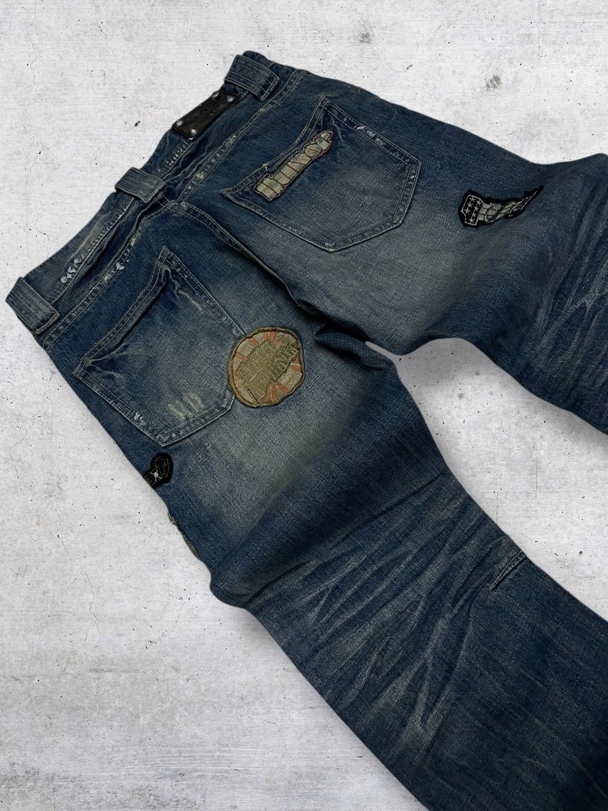 Hysteric Glamour VINTAGE BULLET NOISE JAPAN DESIGNER 90S OG PUNK PATCH DENIM Size US 30 / EU 46 - 17 Thumbnail
