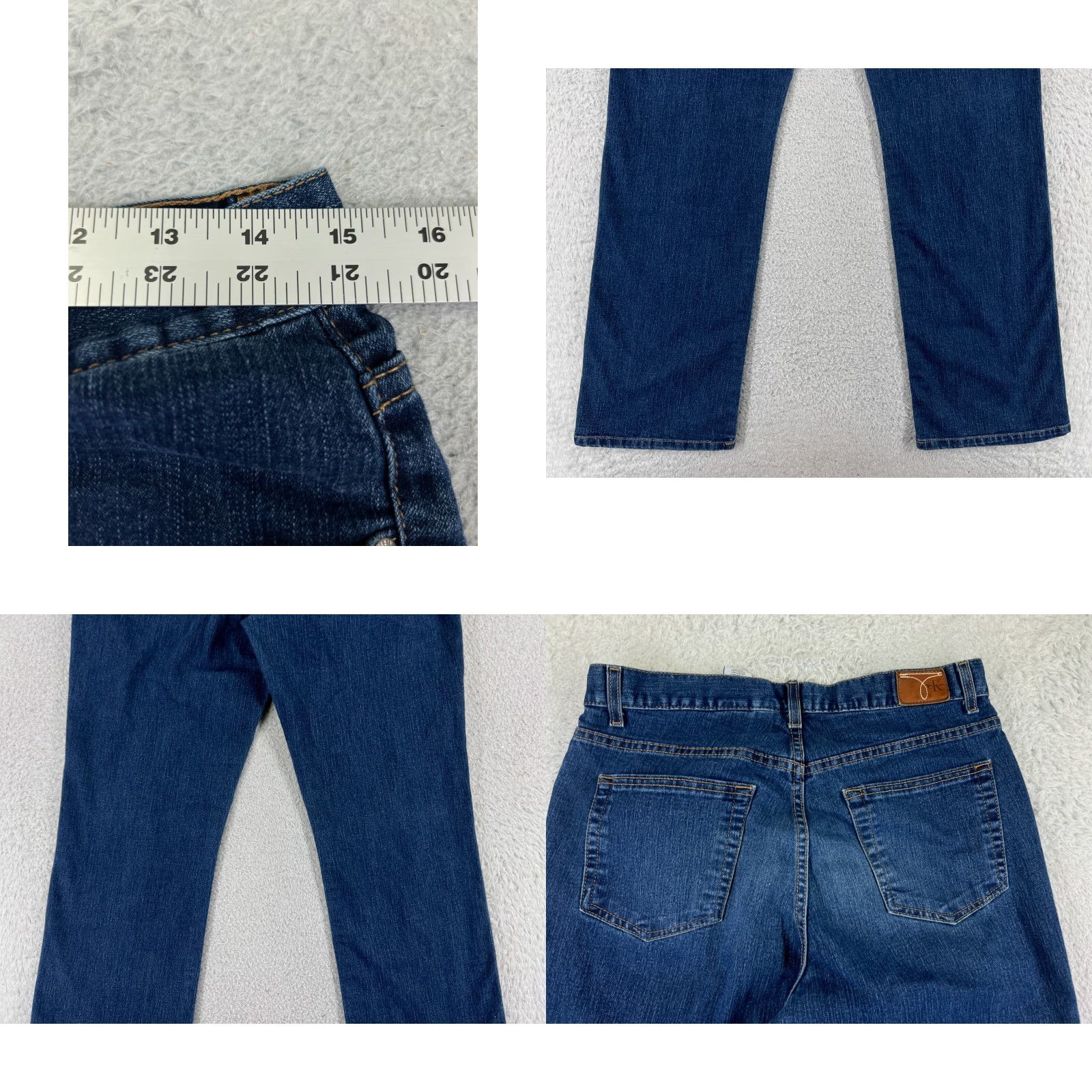 Calvin Klein Calvin Klein Jeans Women 10 Blue Denim Boot Cut Cotton Blend Mid 27x30 Size 32" / US 10 / IT 46 - 9 Thumbnail
