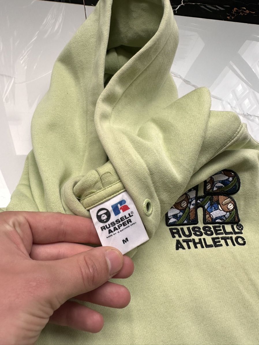Aape × Russell Athletic × Vintage RARE! AAPE X RUSSELL ATHLETIC VINTAGE BIG LOGO HOODIE Size US M / EU 48-50 / 2 - 9 Thumbnail
