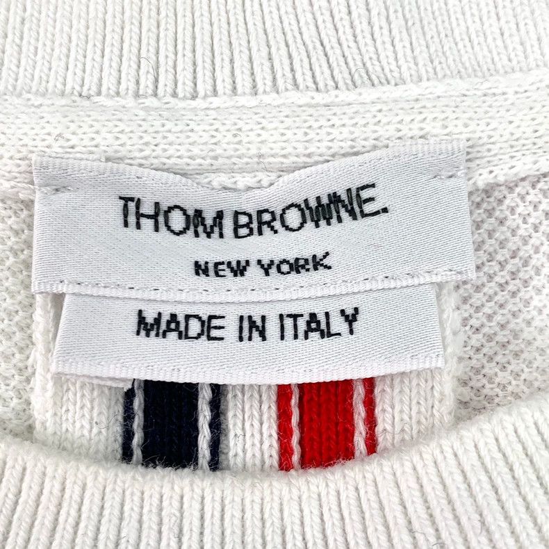 Thom Browne Thom Browne Size 38 White striped cotton short-sleeved T-s Size US XXS / EU 40 - 6 Thumbnail