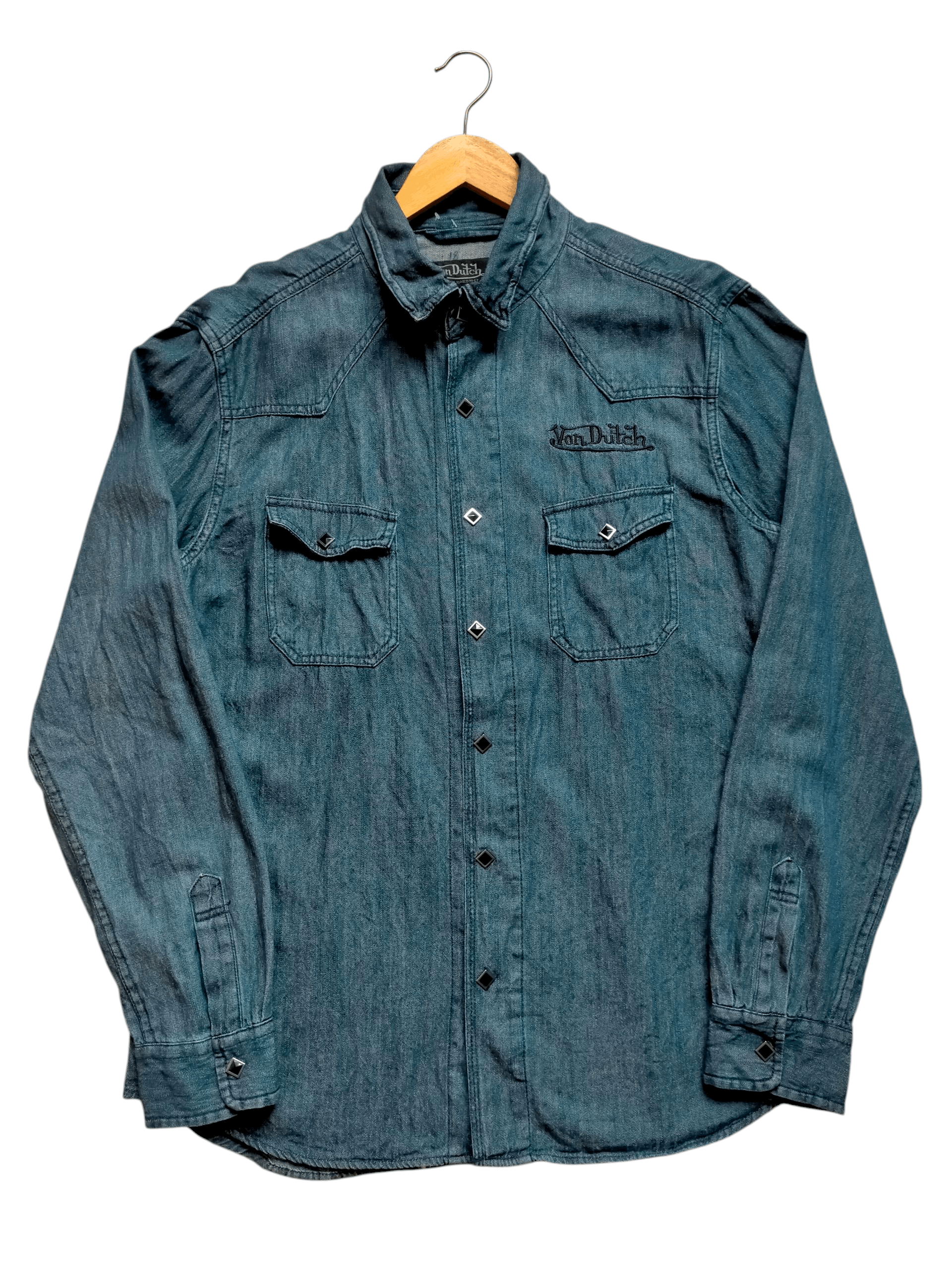 Von Dutch Von Dutch Denim Western Skulls Embroidered Button ups Size US XL / EU 56 / 4 - 2 Thumbnail