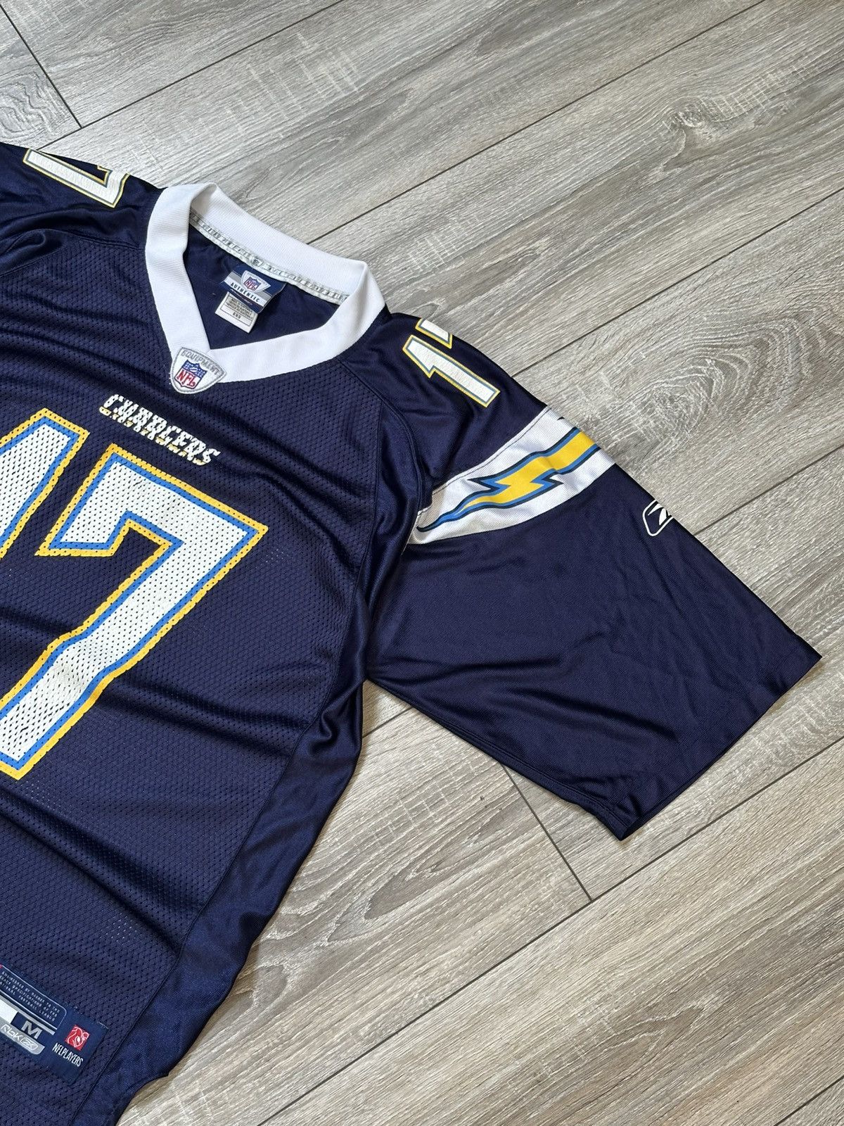 NFL Reebok Philip Rivers Chargers Jersey Tee Blue Size US M / EU 48-50 / 2 - 3 Thumbnail