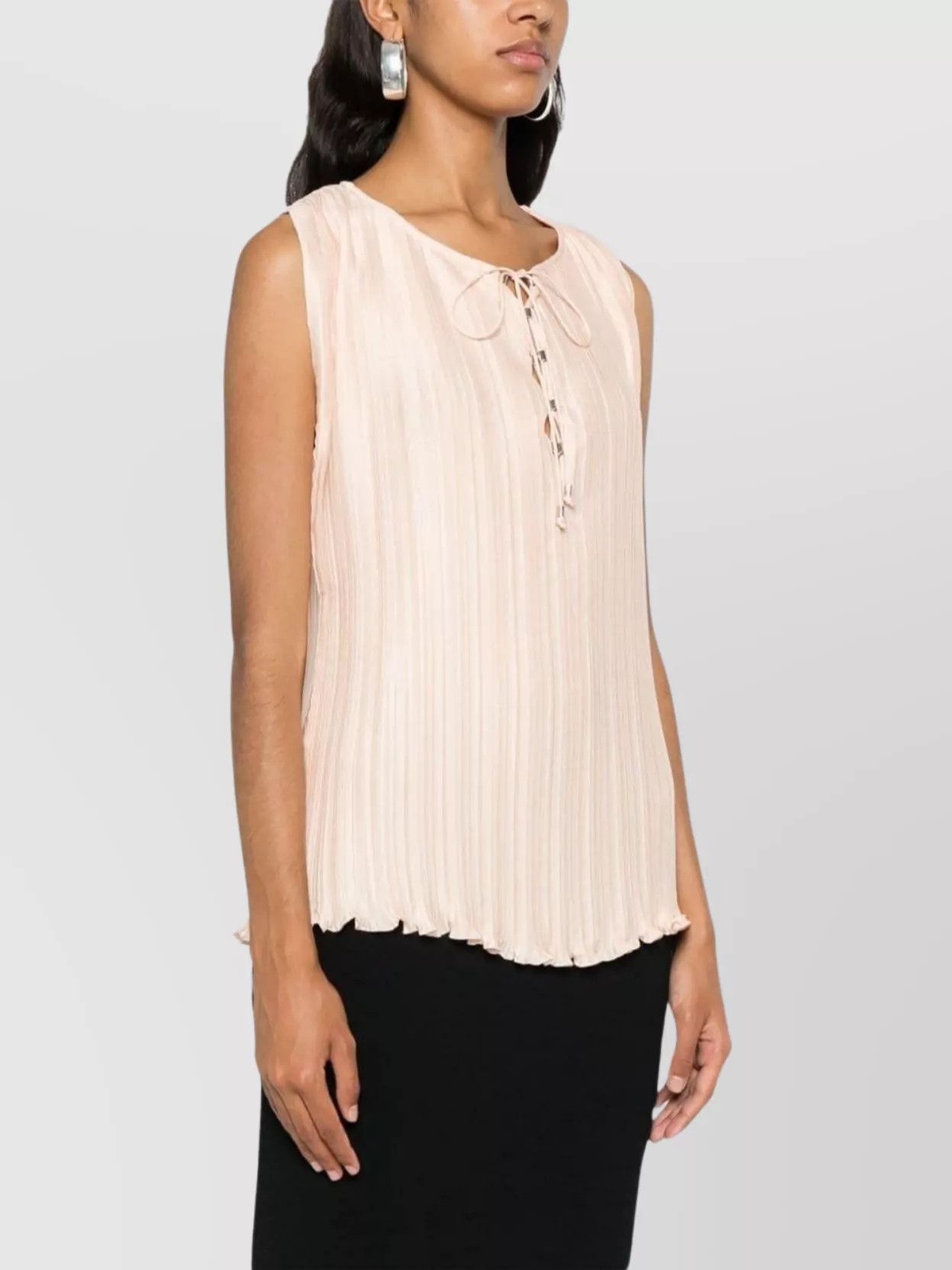 Lanvin o1y0326 Blouse in Apricot Size S / US 4 / IT 40 - 3 Thumbnail