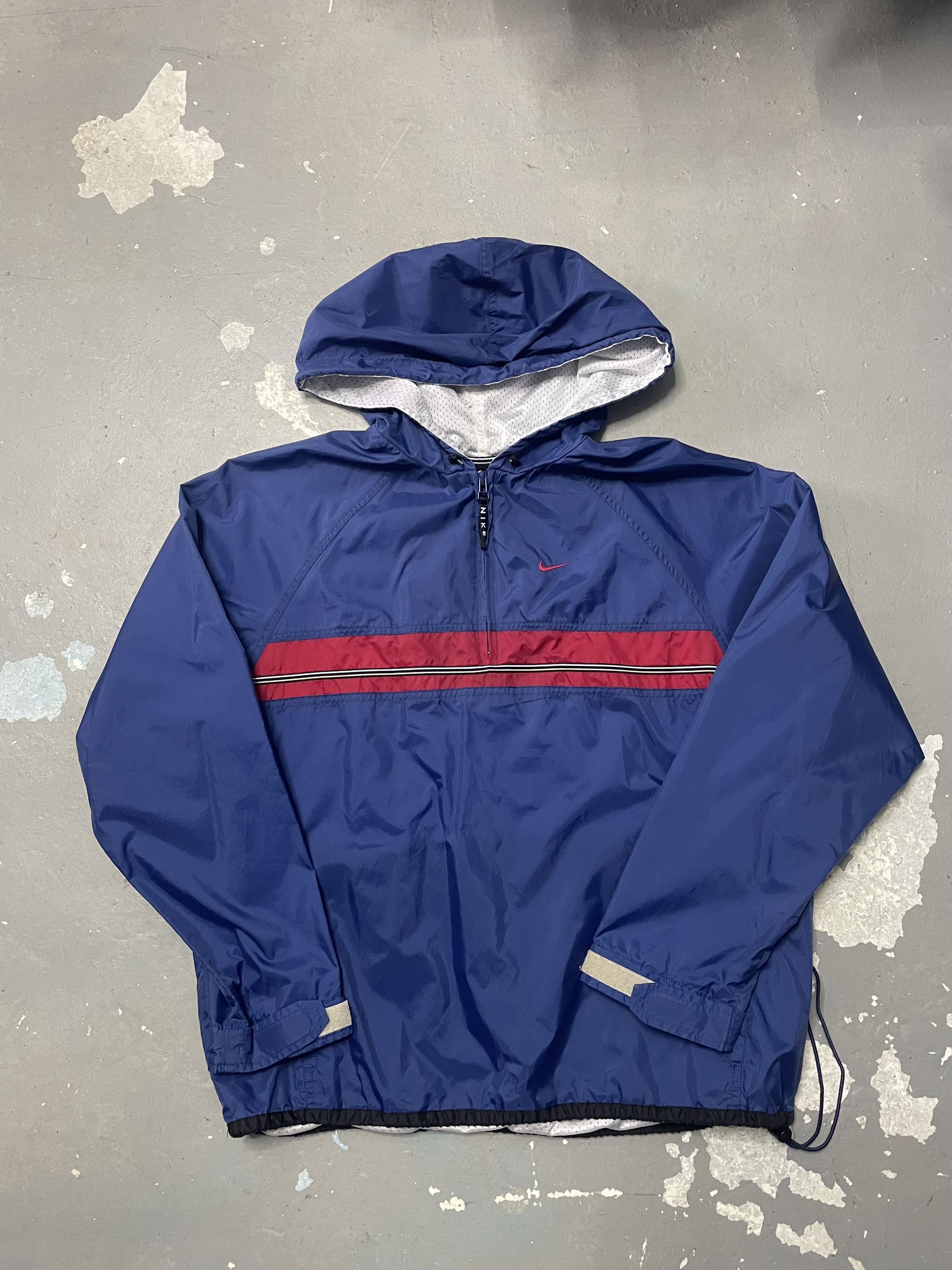 Nike Vintage Nike Blue Red Windbreaker Size US L / EU 52-54 / 3 - 1 Thumbnail