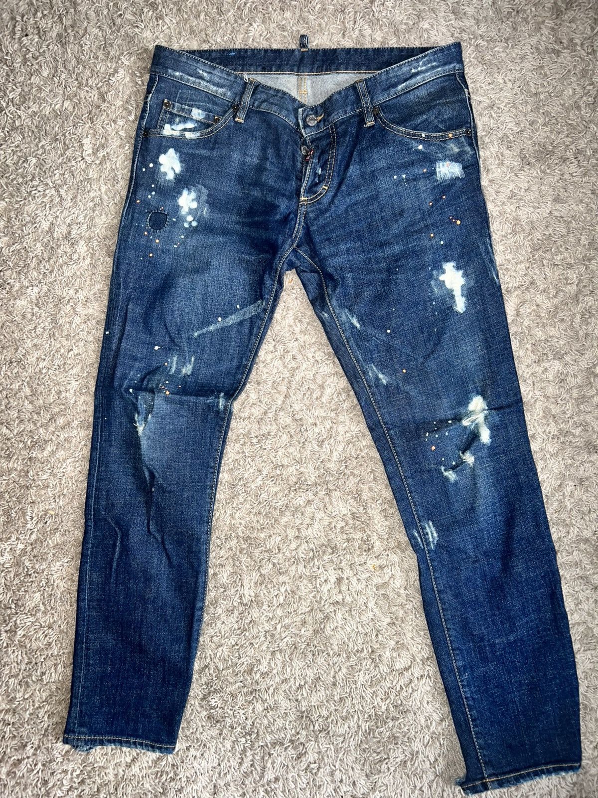SUPER SKINNY DISTRESSED DSQUARED2 CLEMENT JEANS