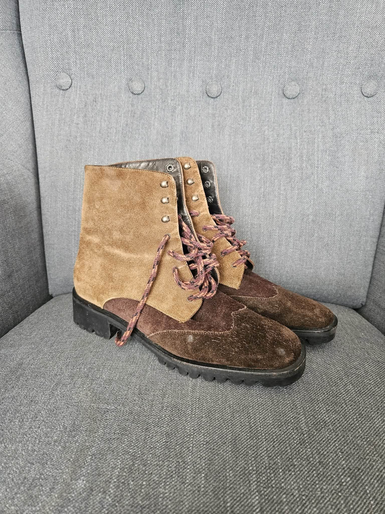 Salvatore Ferragamo Salvatore Ferragamo Sport Suede Ankle Boots Size 38 Size US 7.5 / IT 37.5 - 2 Thumbnail