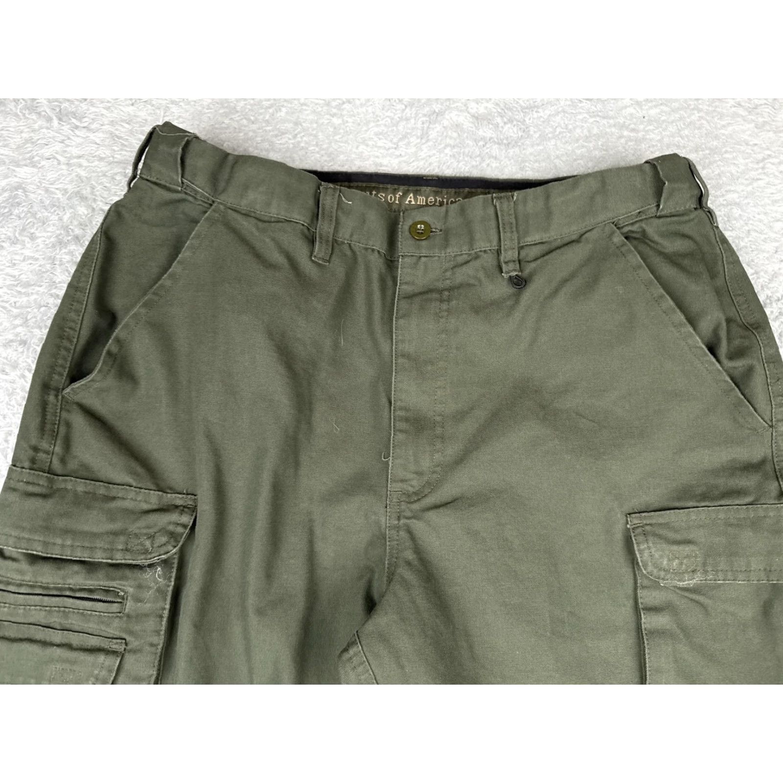 Vintage Boy Scouts Of America Pants Mens 34x25 Green Cargo Convertible Uniform Hiking Size US 34 / EU 50 - 4 Thumbnail