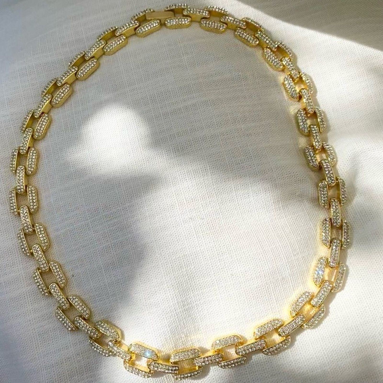 Nordstrom Adornia Pavé Cubic Zirconia 14K Gold Plated Necklace Size ONE SIZE - 4 Thumbnail