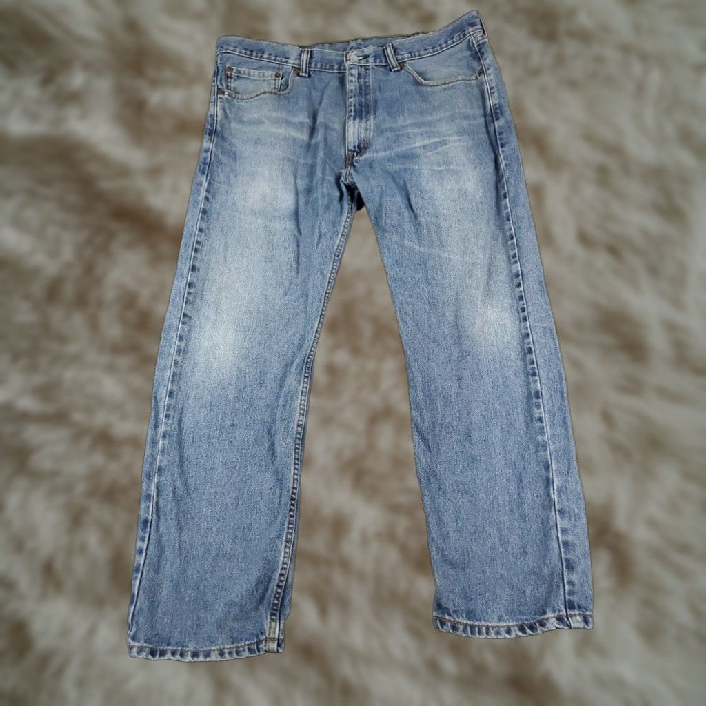 Levi's Levis Mens 505 Straight Leg Jeans 38x29 Extra Large Blue Denim Pants Size US 38 / EU 54 - 1 Thumbnail
