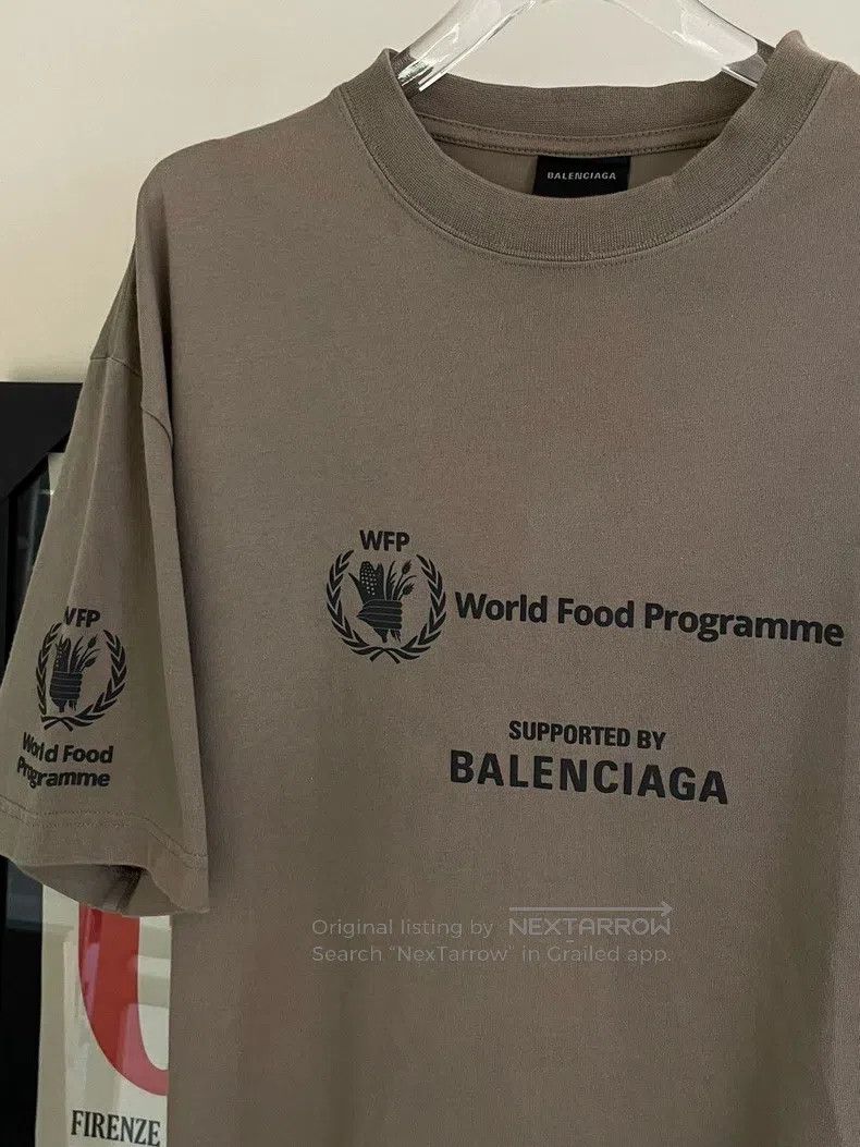 Balenciaga Balenciaga Green-brown logo letter printed pullover short- Size US S / EU 44-46 / 1 - 4 Thumbnail