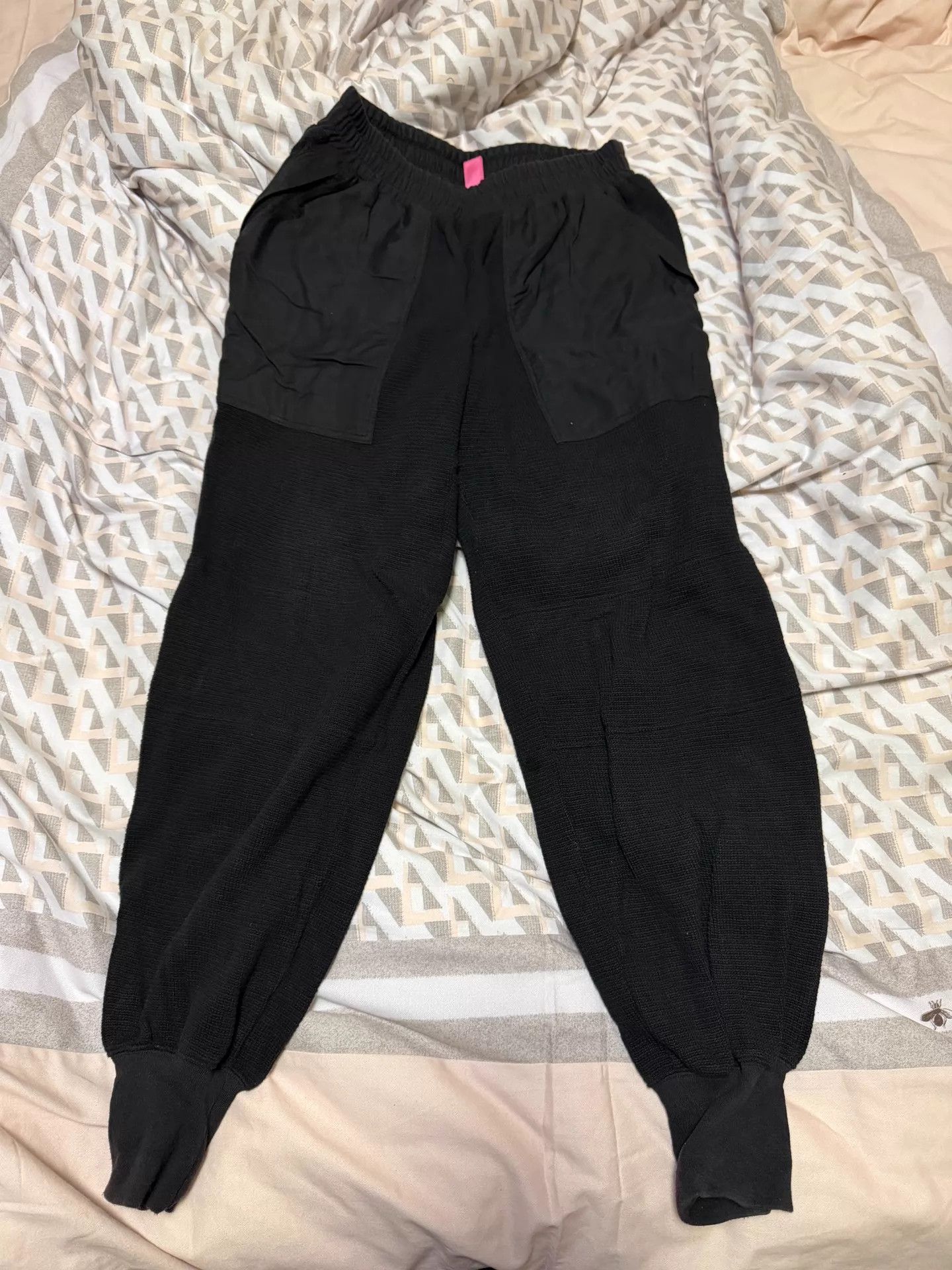 Yohji Yamamoto Y's pink label knit cuffed pants size 2 8/10 London Size 26" / US 2 / IT 38 - 1 Thumbnail