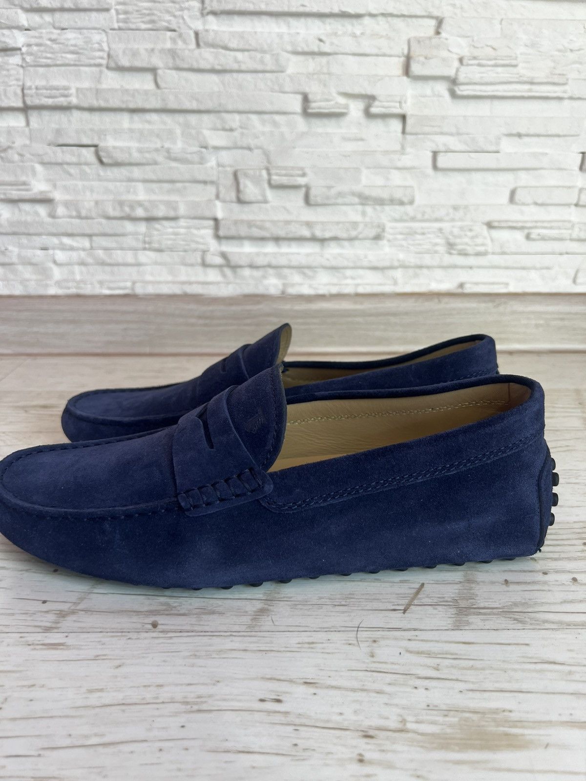 Tod's Tod’s Nuovo Gommino Galassia Loafers UK 6 Blue Suede Shoes Size US 6 / EU 39 - 3 Thumbnail