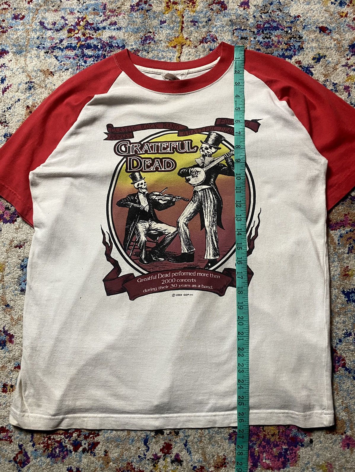 Band Tees × Grateful Dead 2004 Good Ol Grateful Dead Band Violin Skeleton T Shirt Size US M / EU 48-50 / 2 - 10 Thumbnail