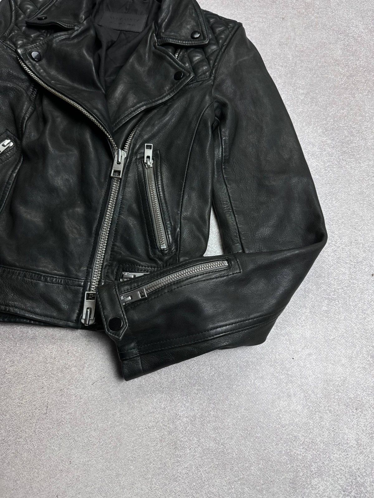 Allsaints Allsaints Genuine Leather Womans Jacket US 2 Size S / US 4 / IT 40 - 6 Thumbnail