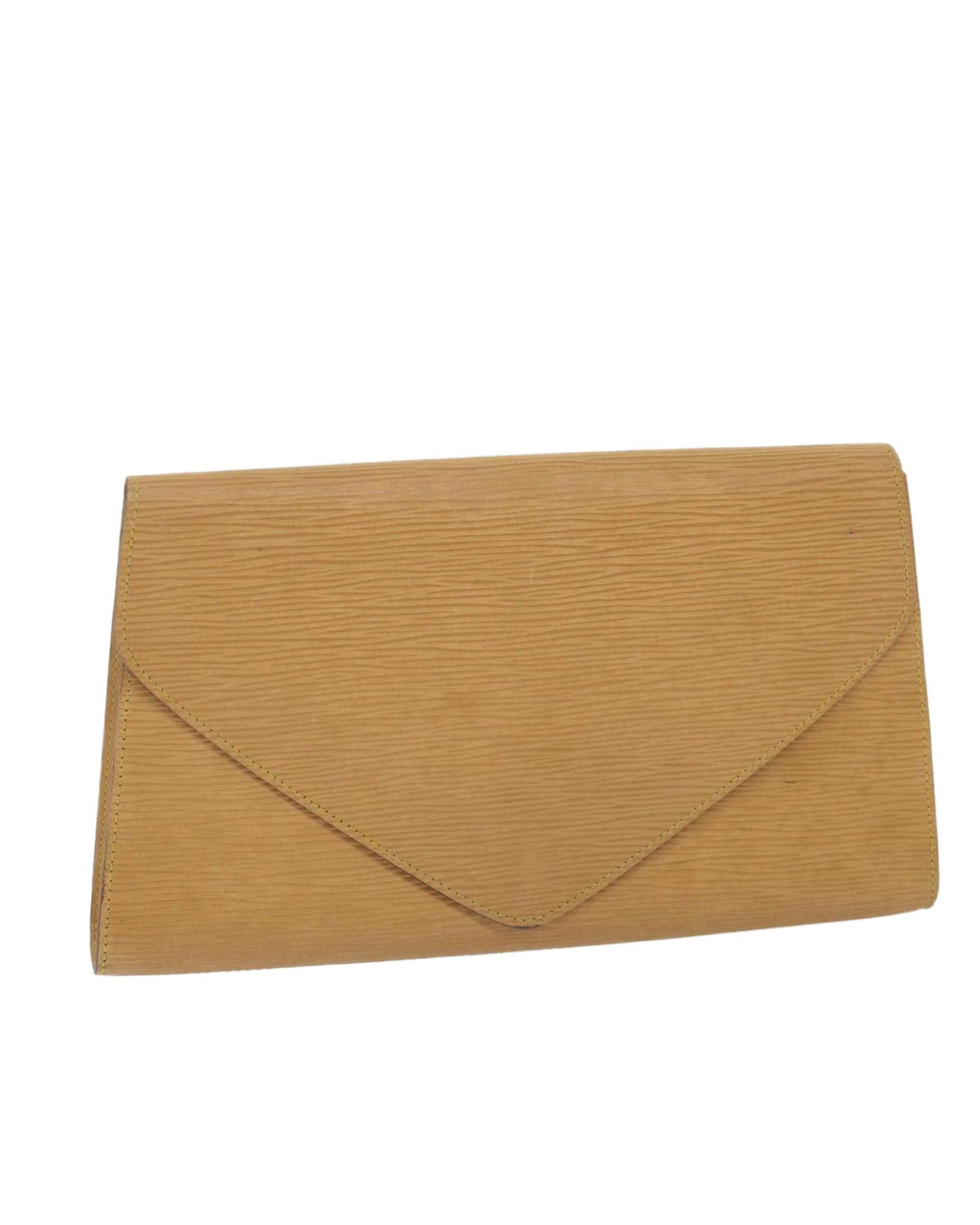 image of Louis Vuitton Epi Art Deco Clutch Bag Beige Lv Auth, Women's